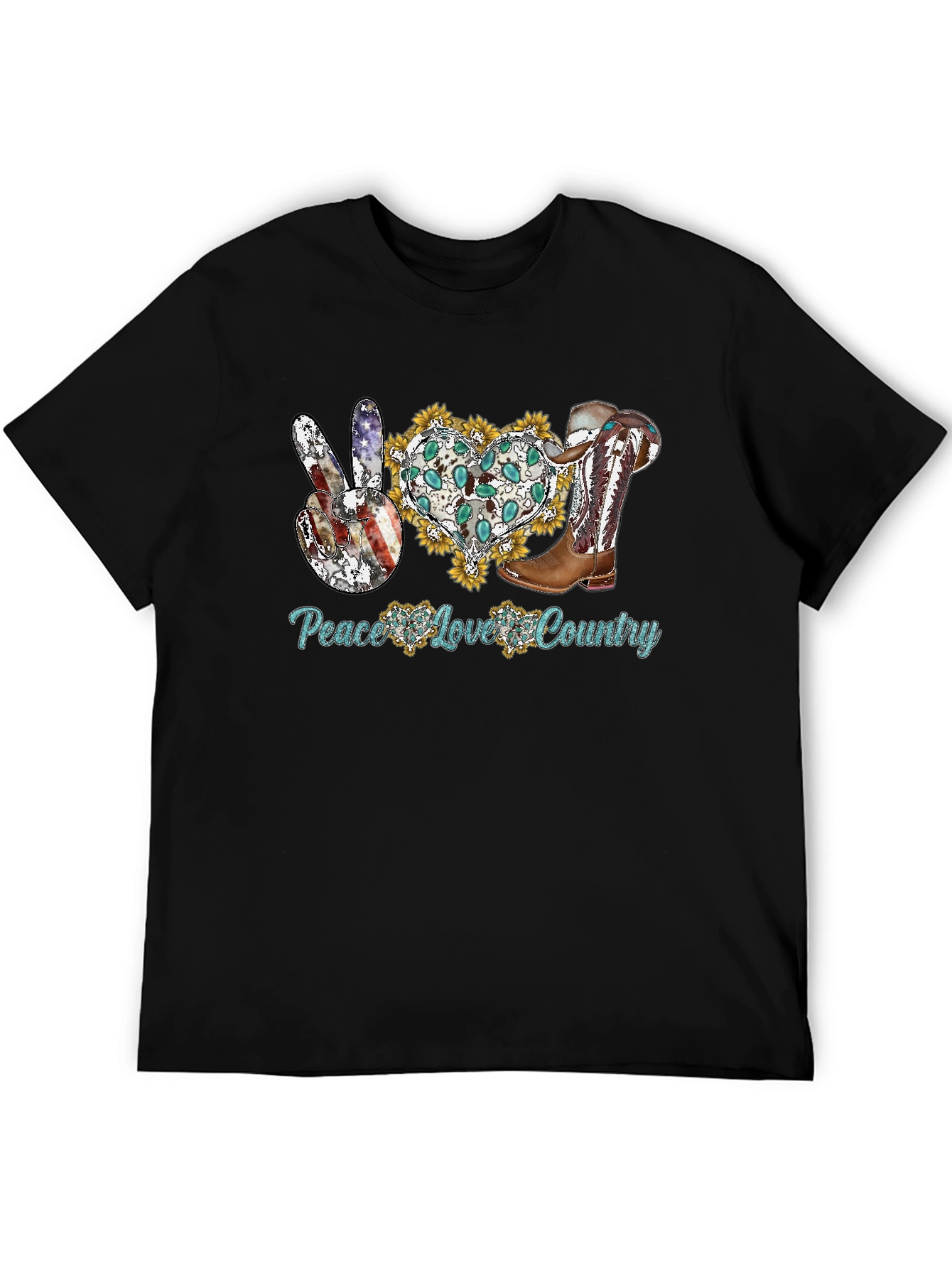 Peace Love Country Graphic Tee