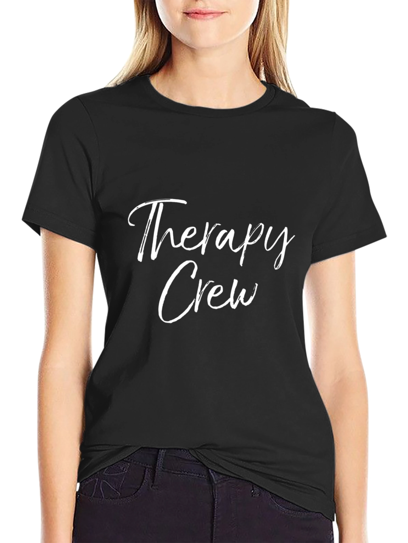 Therapy Crew T-Shirt - Black