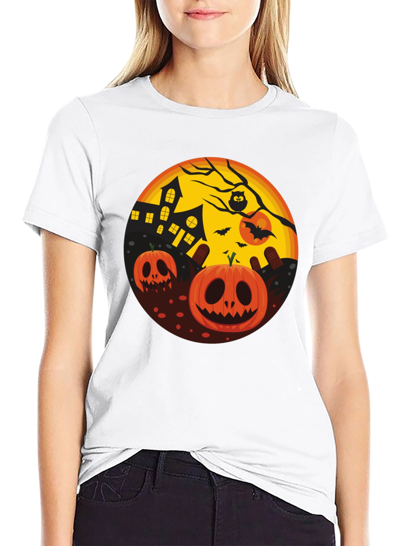 Halloween Pumpkin T-Shirt - Spooky Season Tee