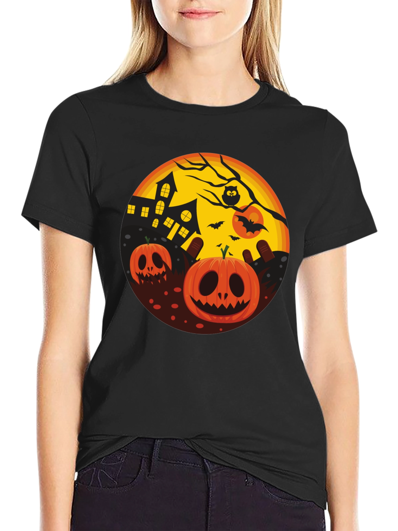 Halloween Pumpkin T-Shirt - Spooky Season Tee