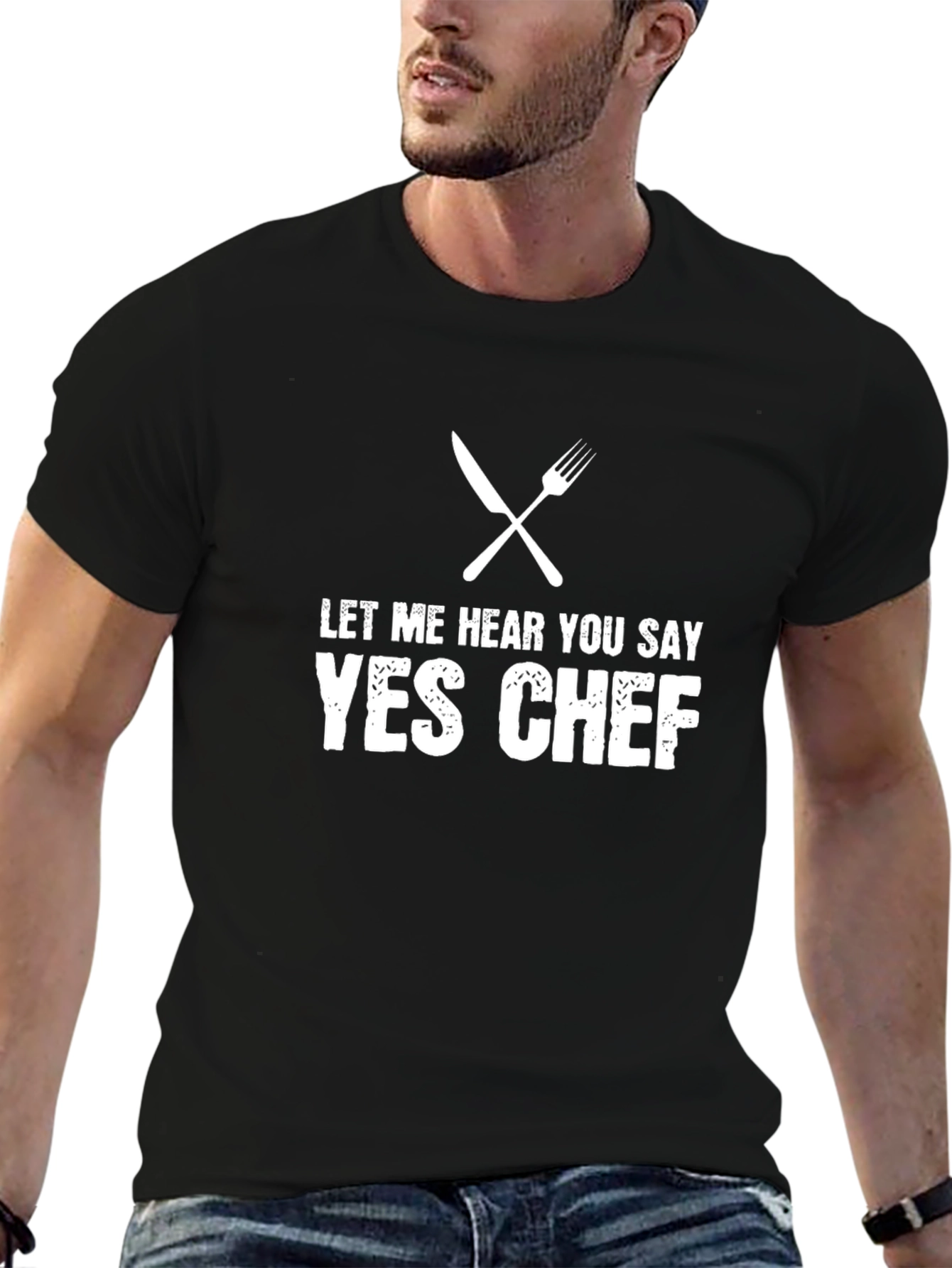 Yes Chef T-Shirt - Culinary Inspired Graphic Tee