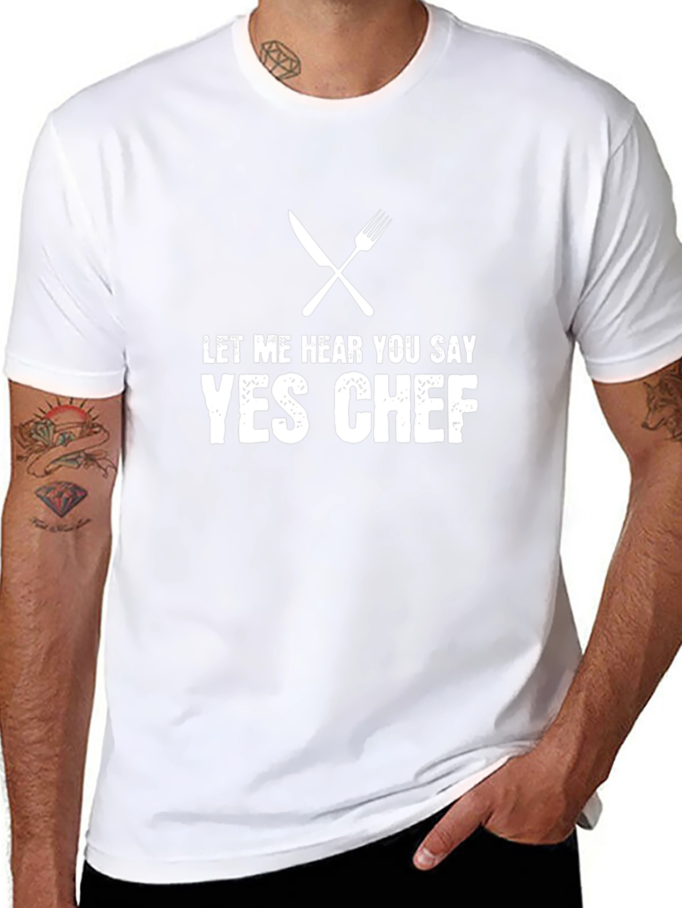 Yes Chef T-Shirt - Culinary Inspired Graphic Tee