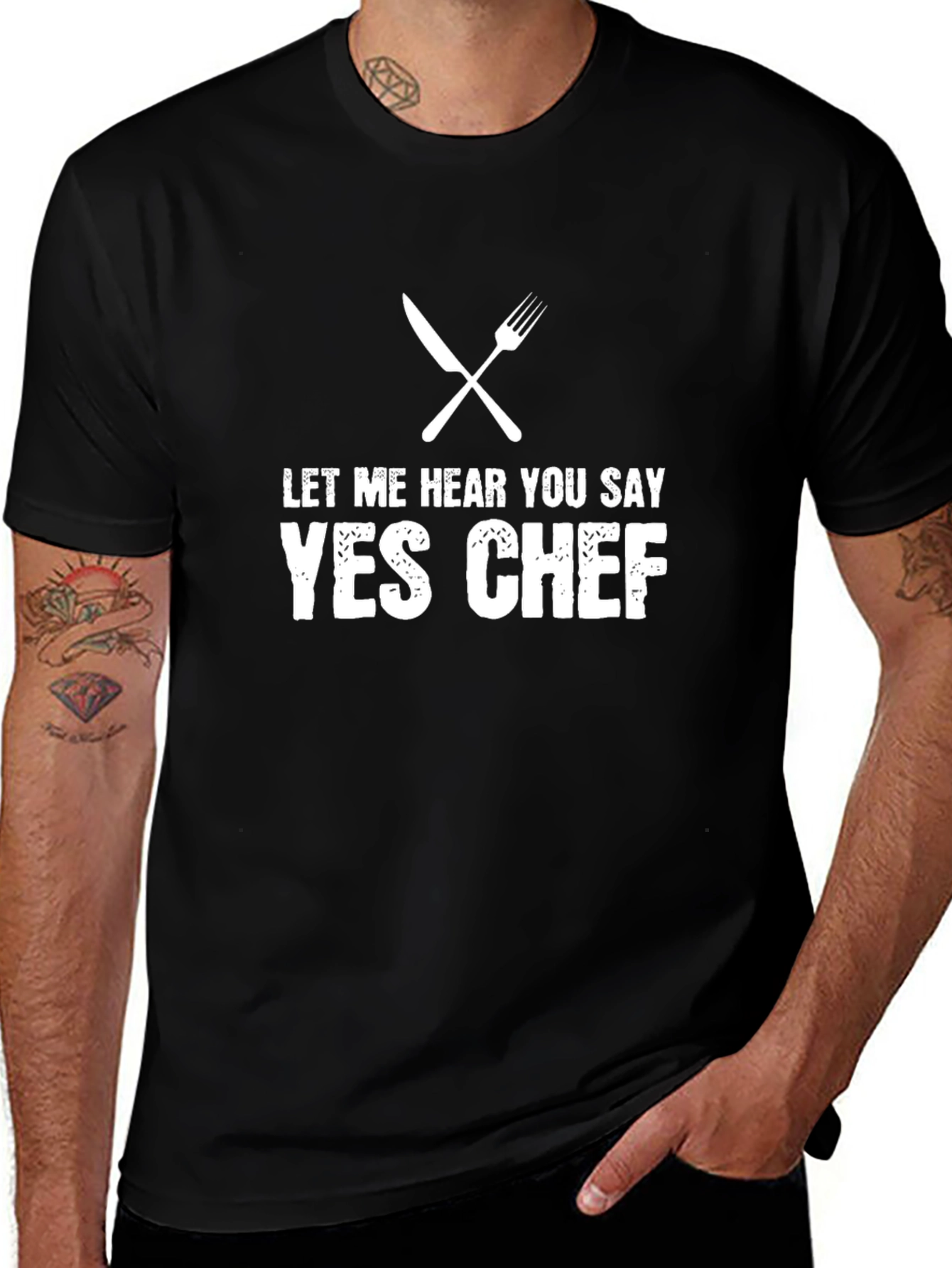 Yes Chef T-Shirt - Culinary Inspired Graphic Tee