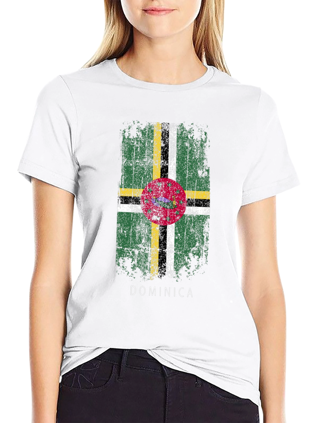 Dominica Flag Graphic T-Shirt