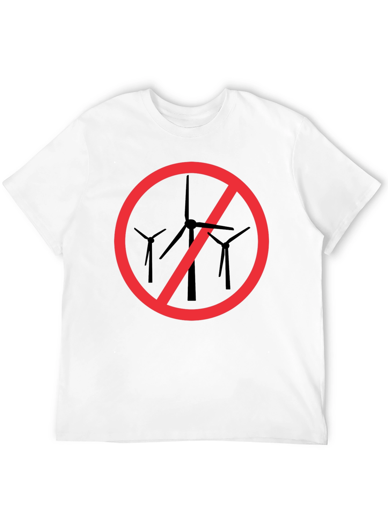 Anti-Wind Turbine Black T-Shirt