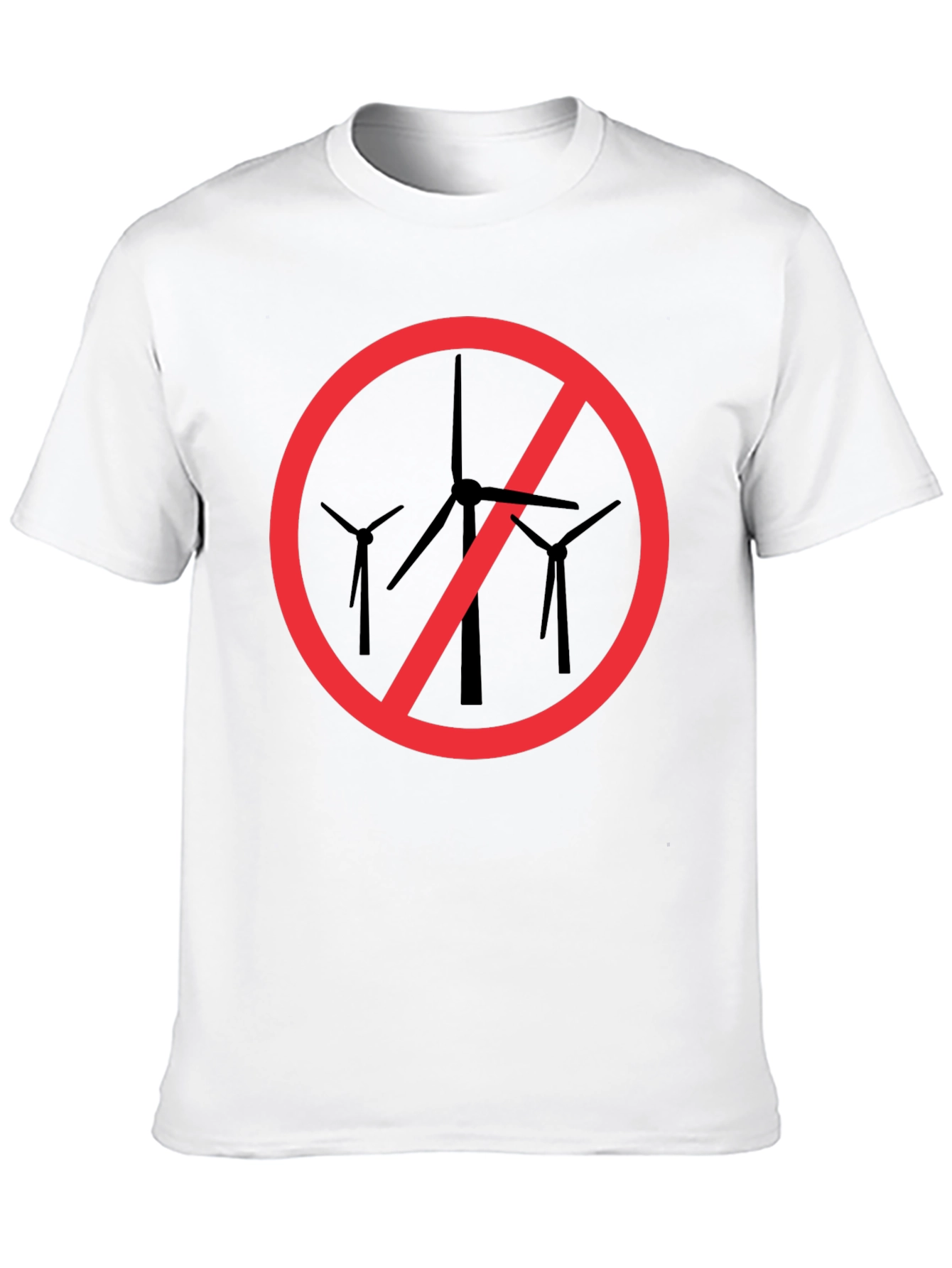 Anti-Wind Turbine Black T-Shirt
