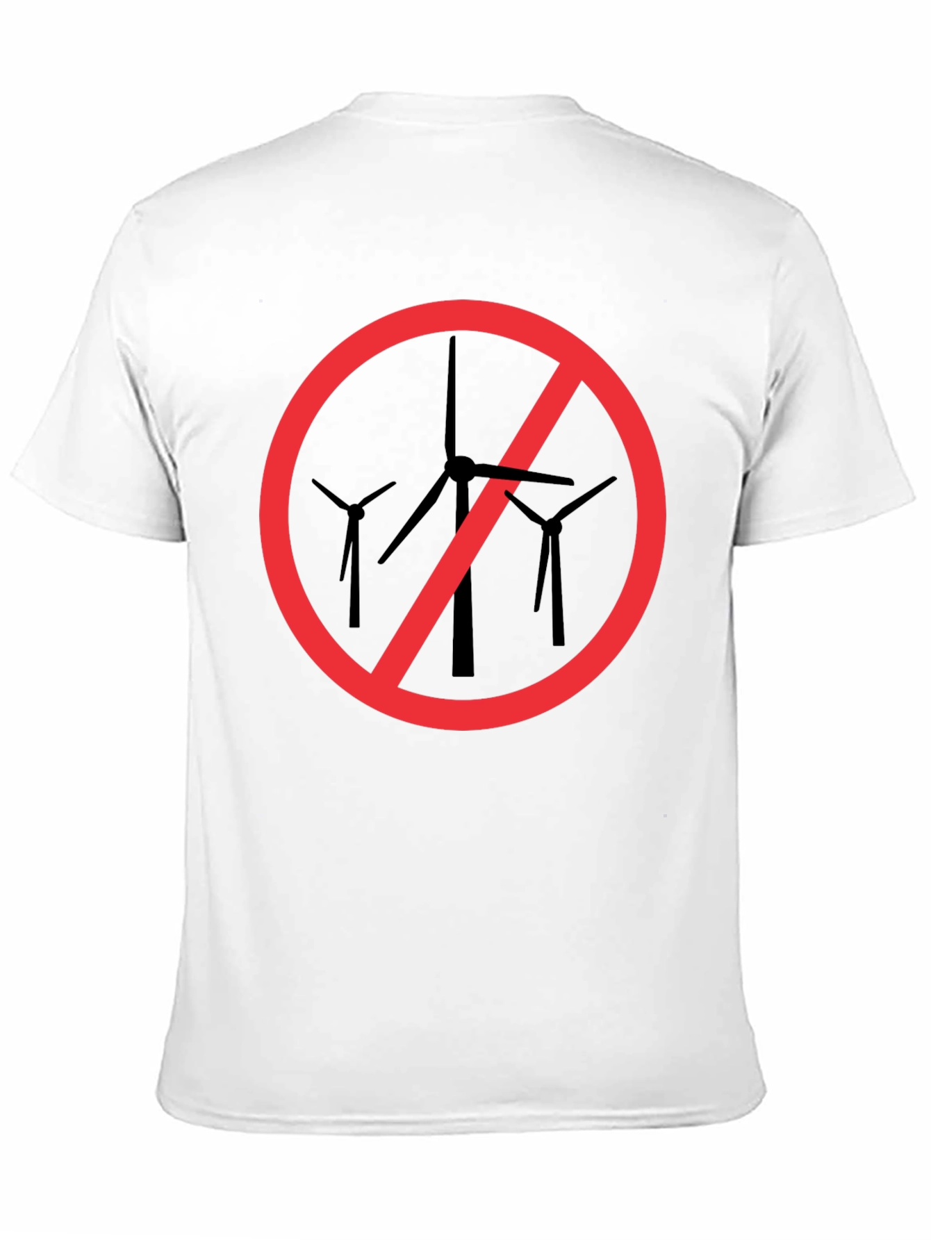 Anti-Wind Turbine Black T-Shirt