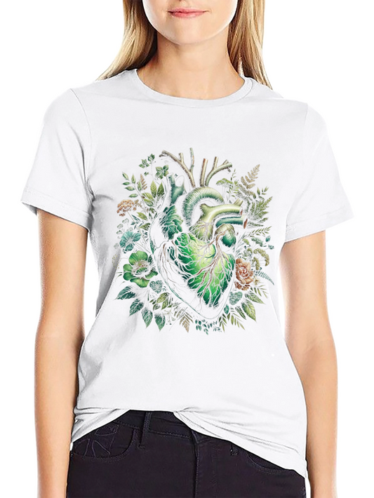 Floral Heart Tee - Natures Vitality Shirt