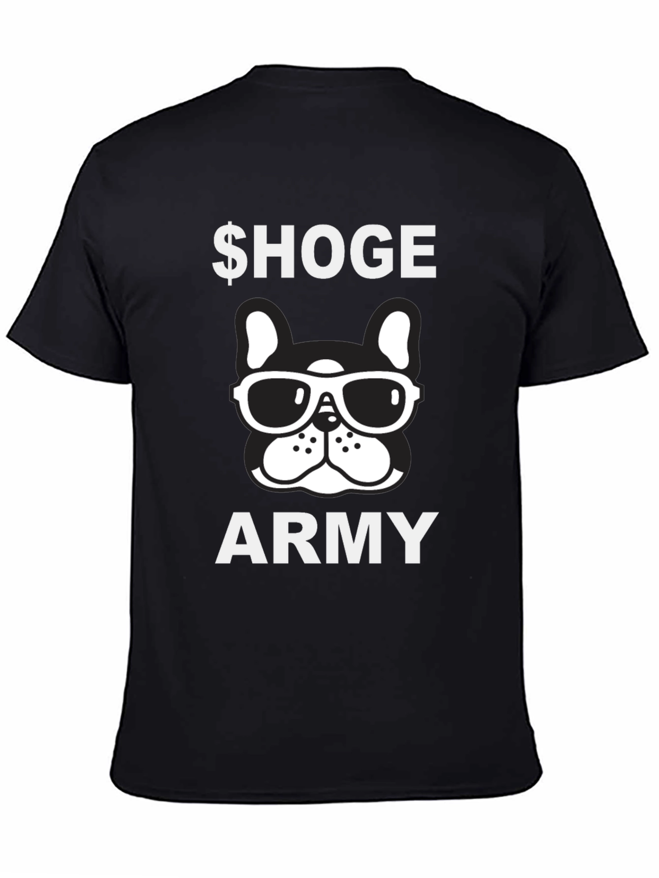 Hoge Army Bulldog Graphic Tee - Black Cotton Shirt