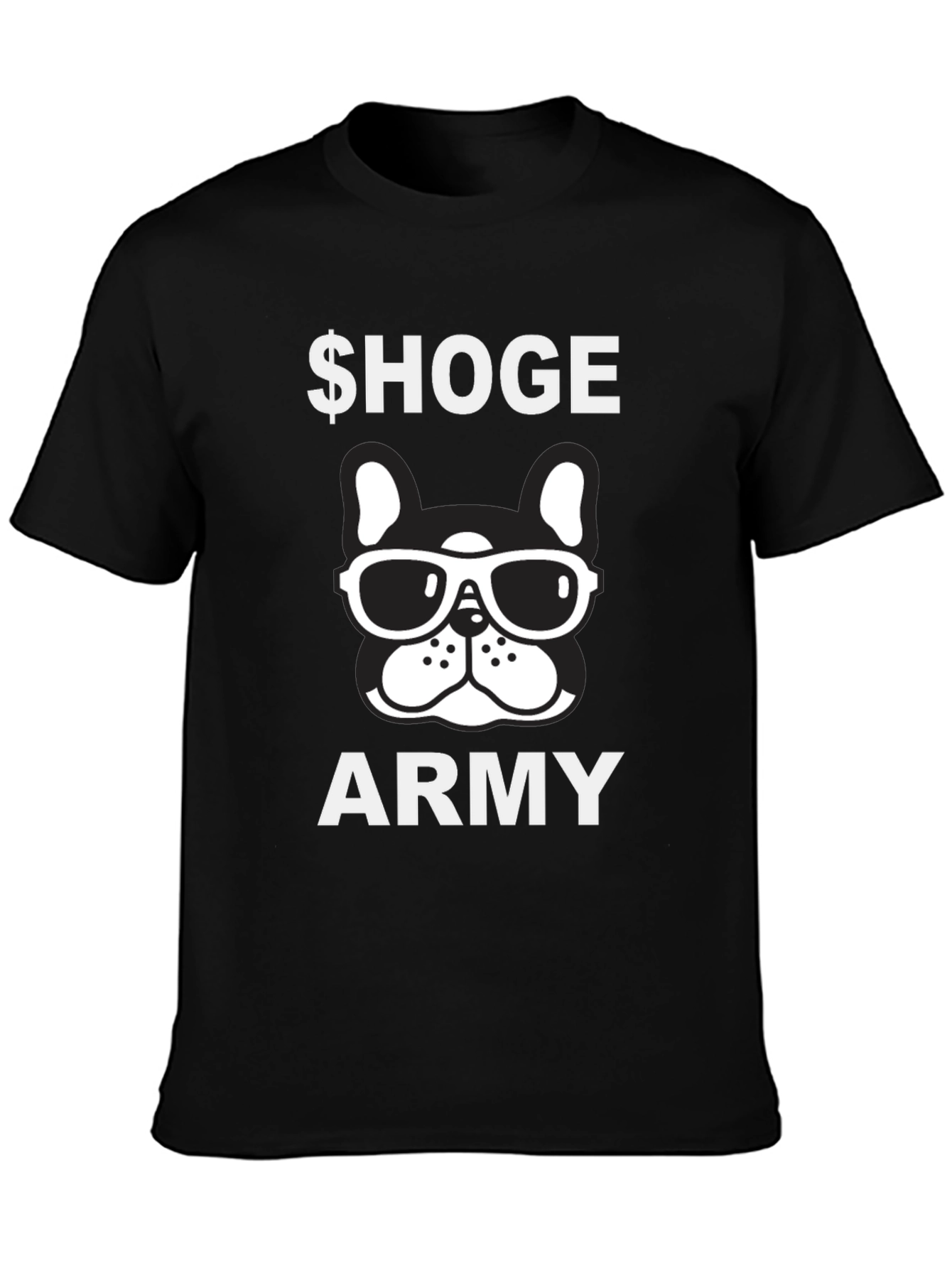 Hoge Army Bulldog Graphic Tee - Black Cotton Shirt
