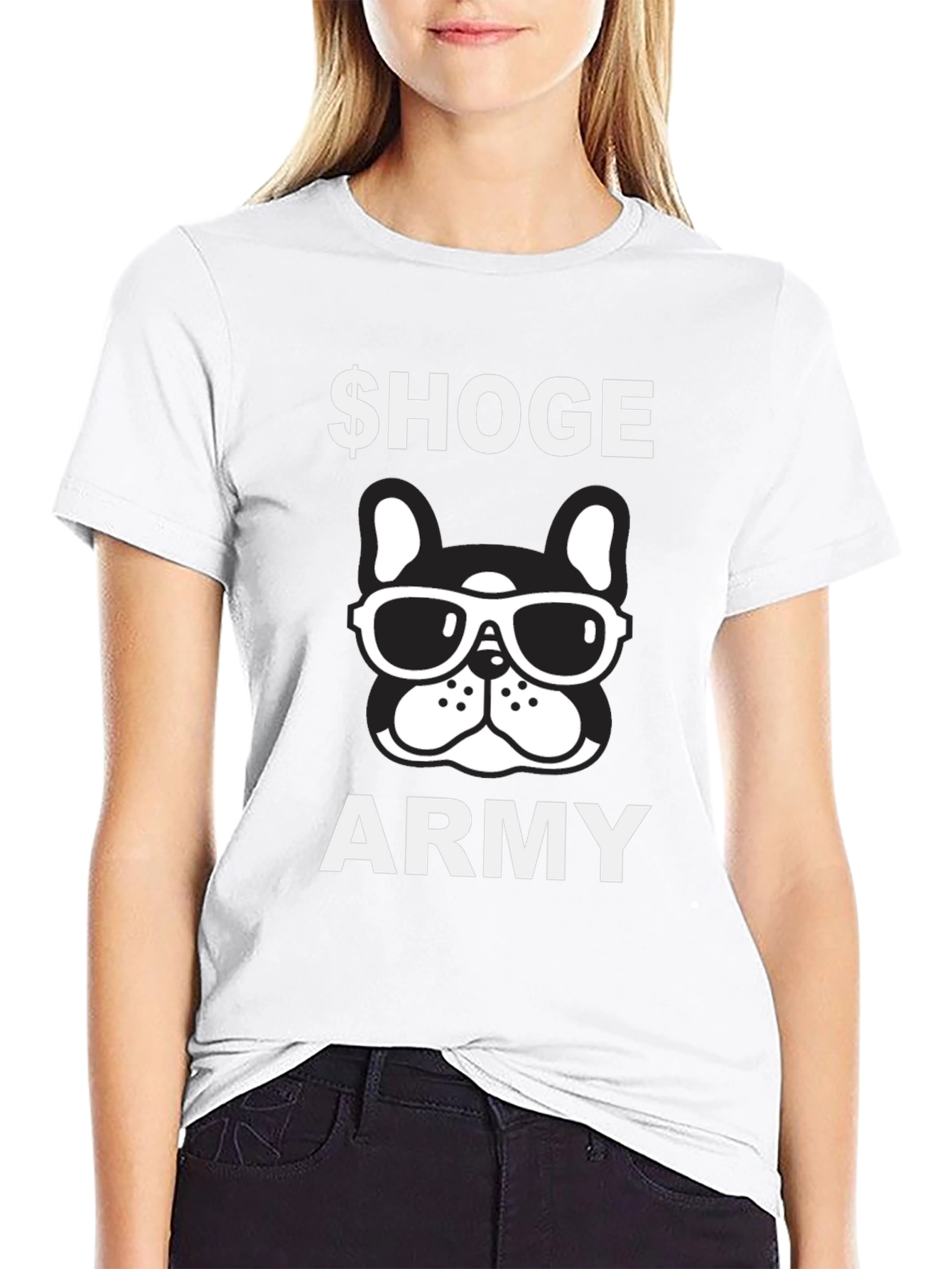 Hoge Army Bulldog Graphic Tee - Black Cotton Shirt