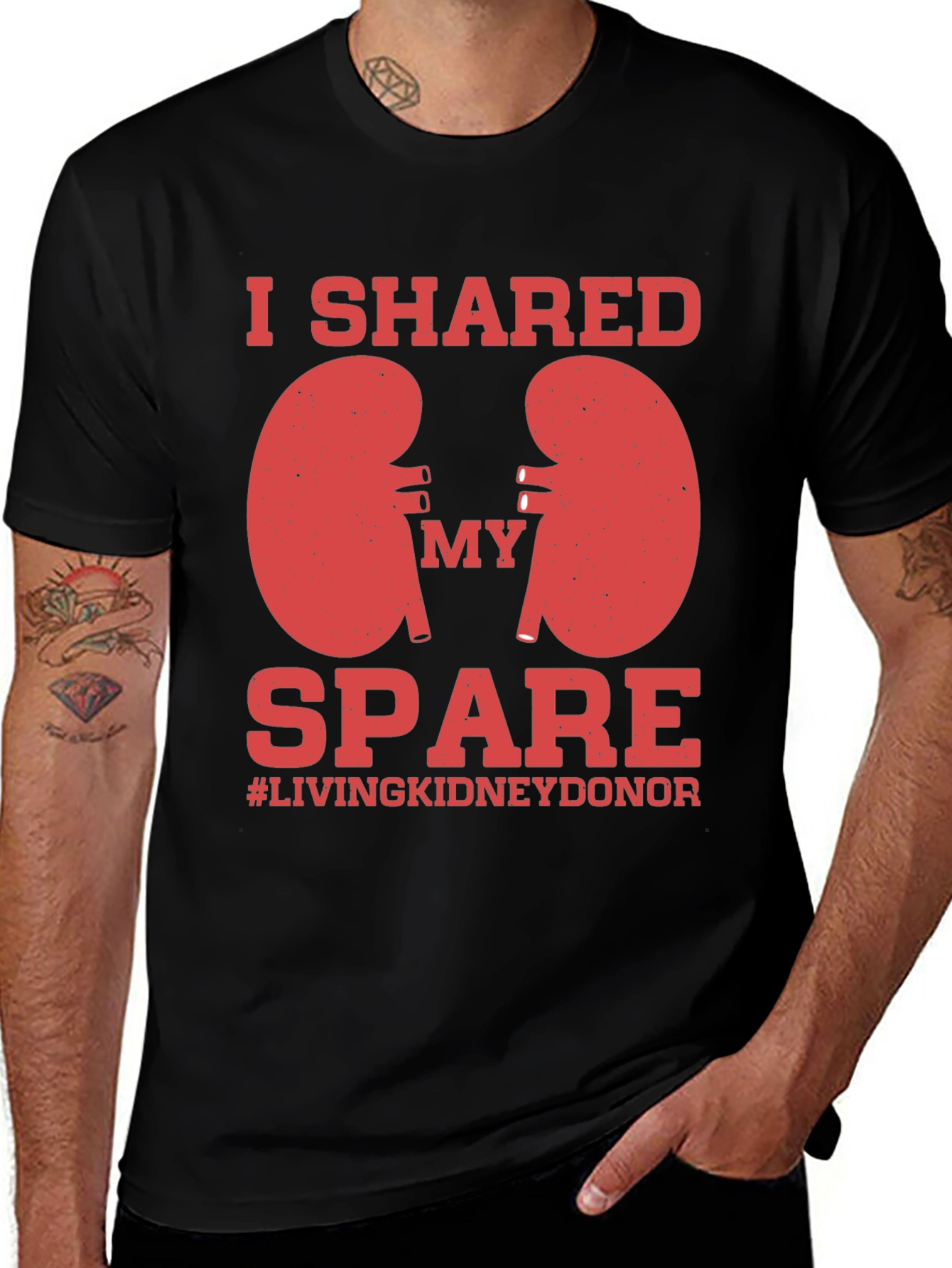 Kidney Donor T-Shirt - I Shared My Spare