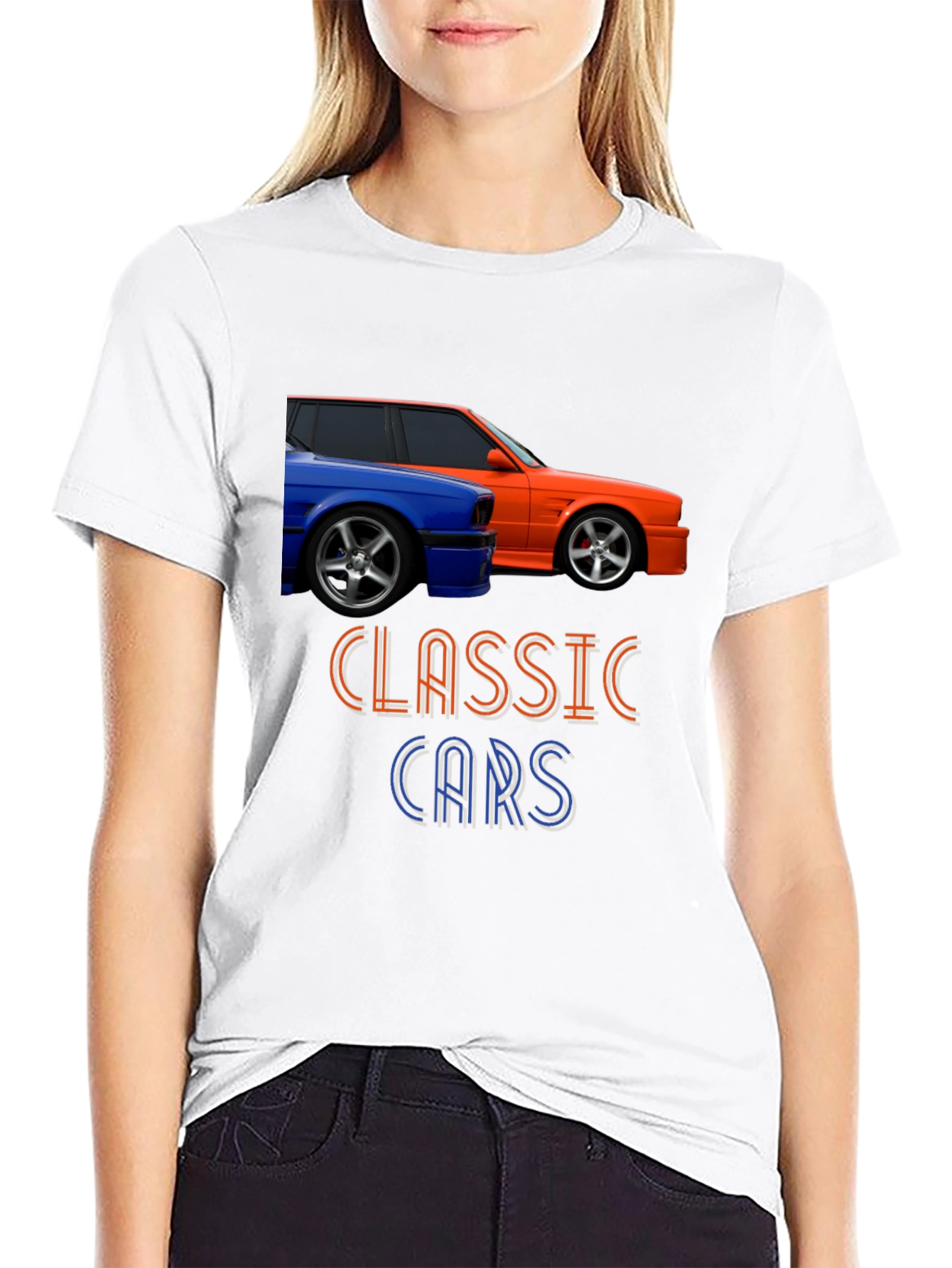 Classic Cars Graphic Tee - Stylish Automotive Design