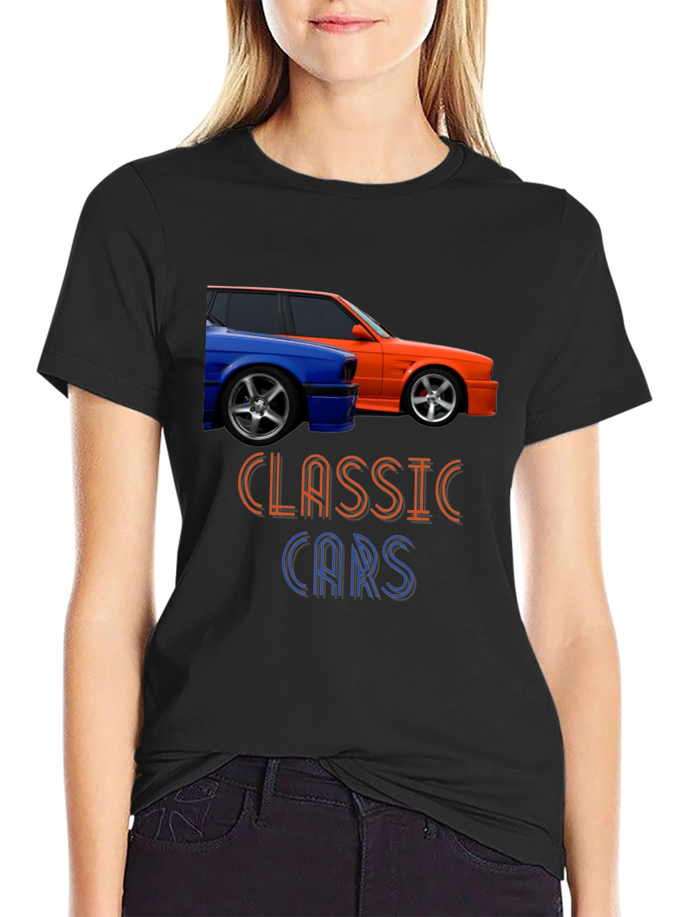 Classic Cars Graphic Tee - Stylish Automotive Design
