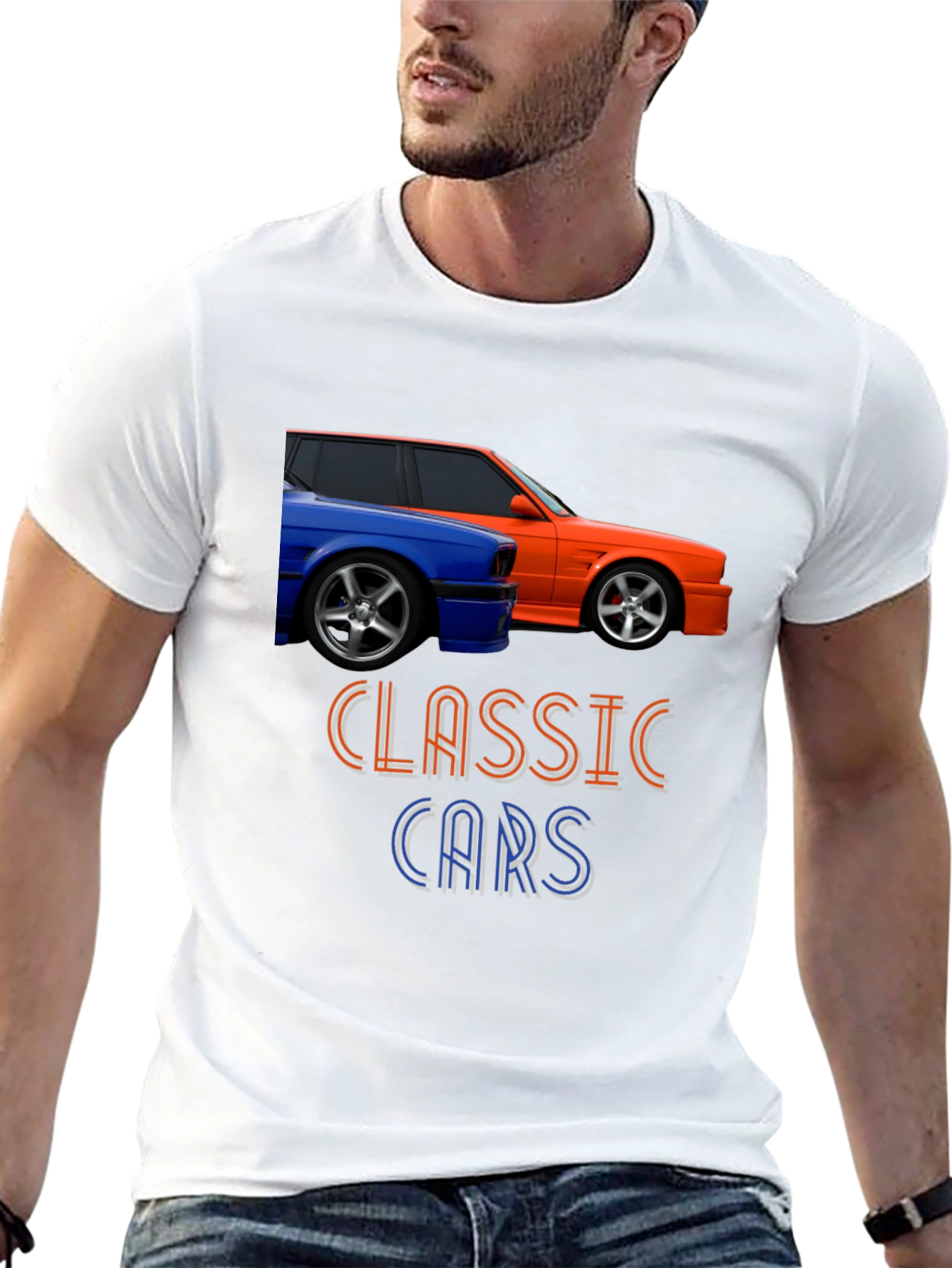 Classic Cars Graphic Tee - Stylish Automotive Design