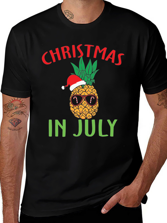 Christmas in July Pineapple T-Shirt