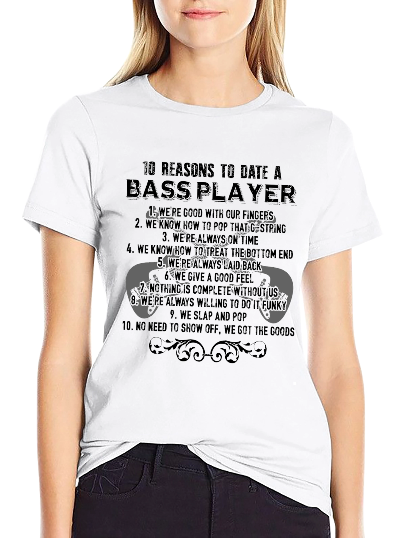 Bass Player Reasons T-Shirt - Music Gift