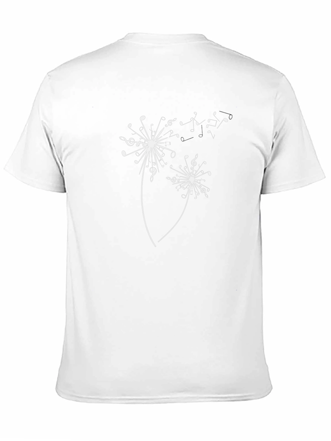 Musical Dandelion Graphic T-Shirt - Black