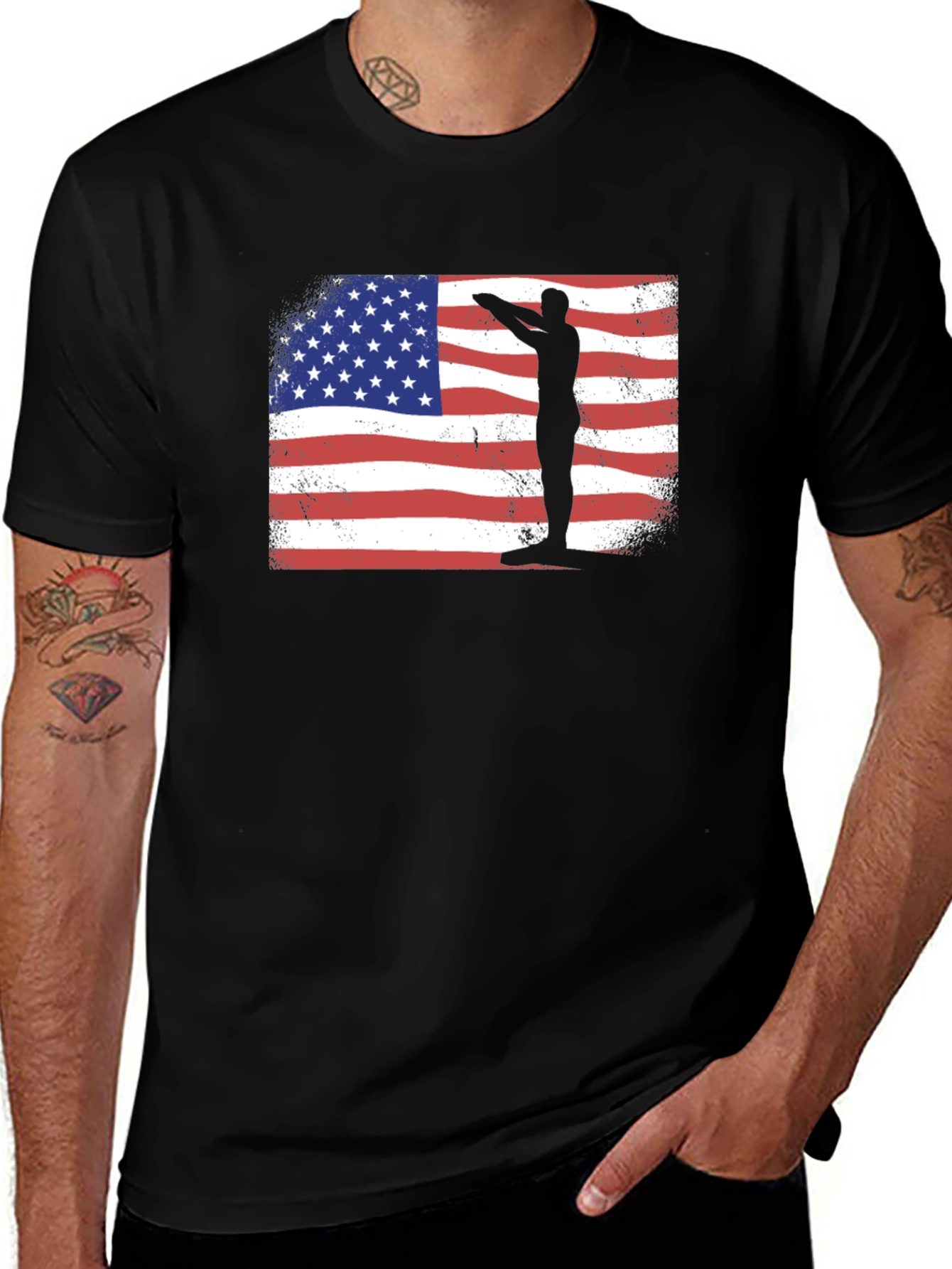 USA Diver T-Shirt - Patriotic Pride!
