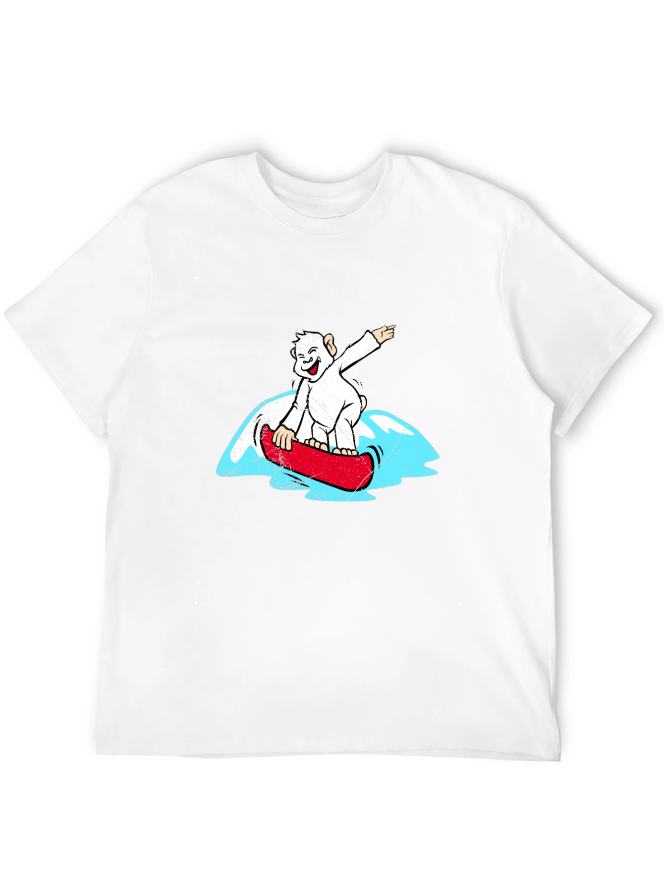 Surfs Up Snowboard Monkey T-Shirt