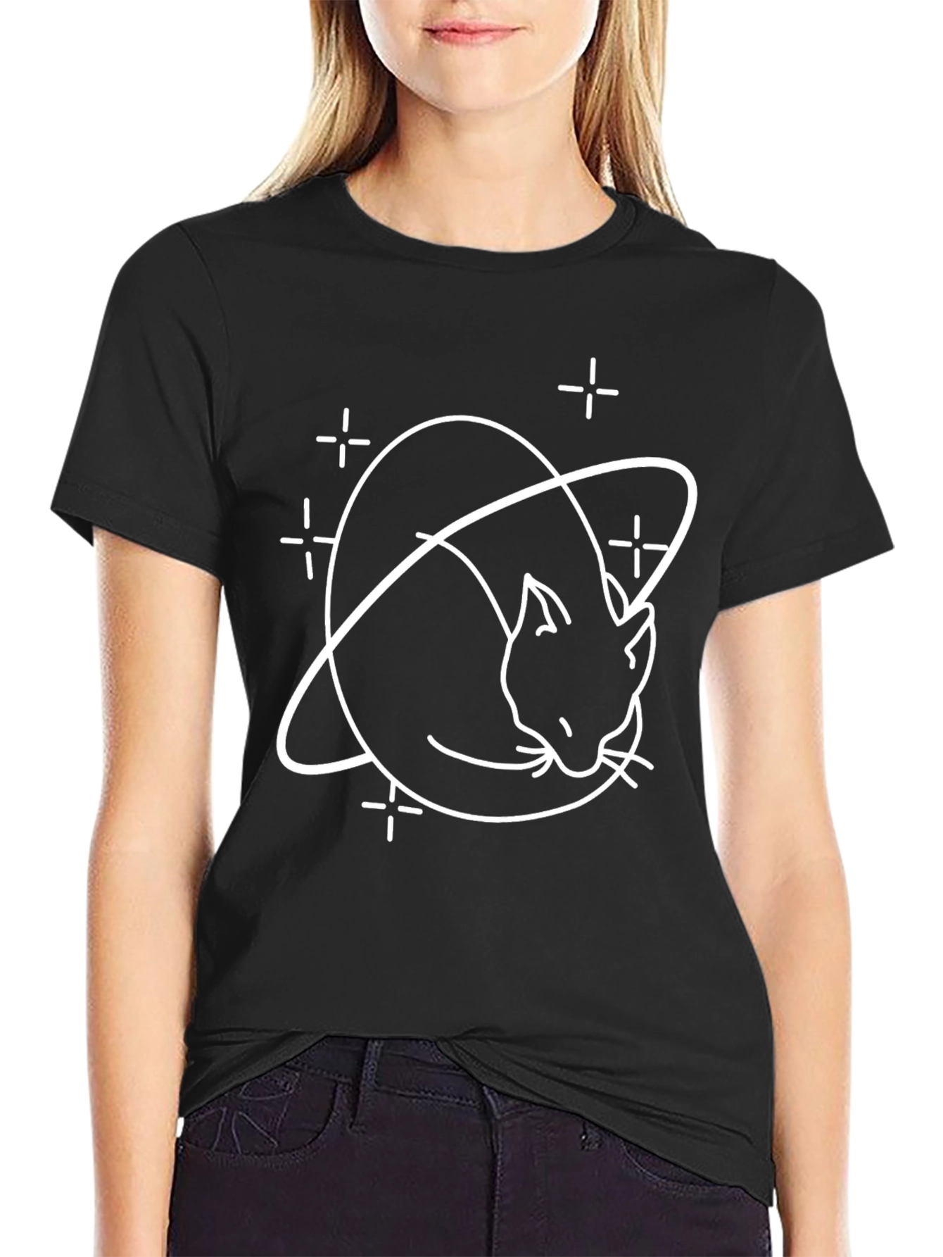 Cosmic Cat T-Shirt - Unique Space Kitten Tee