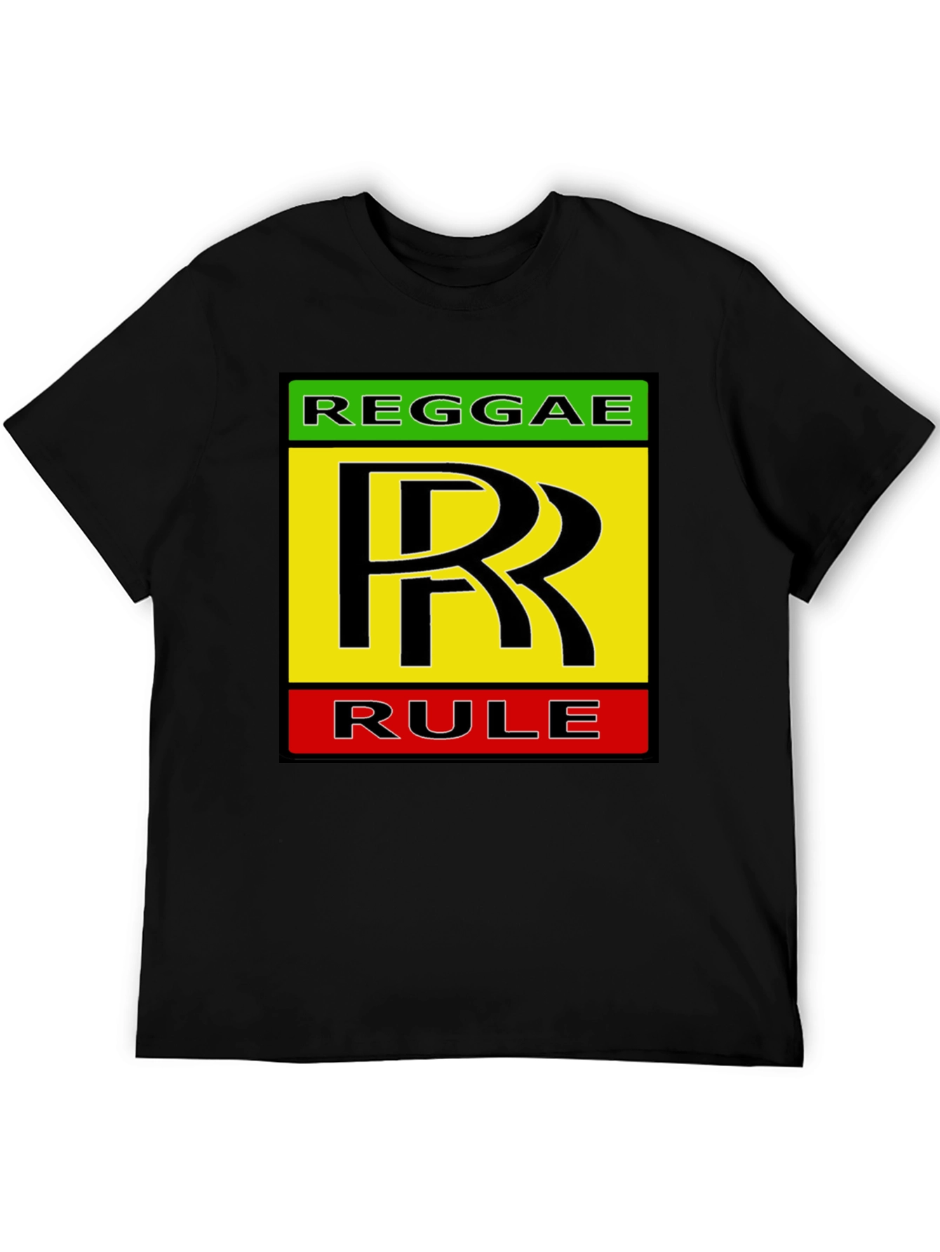 Reggae Rule Graphic Tee - Black