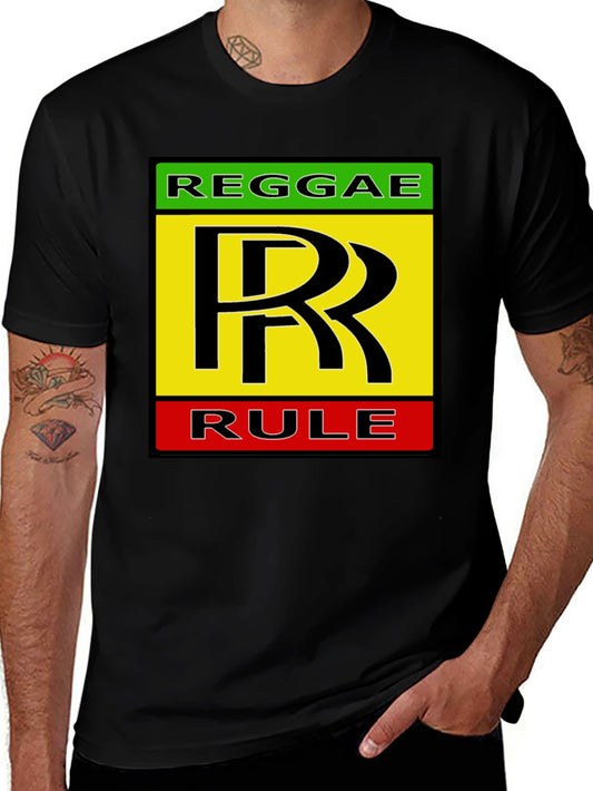 Reggae Rule Graphic Tee - Black