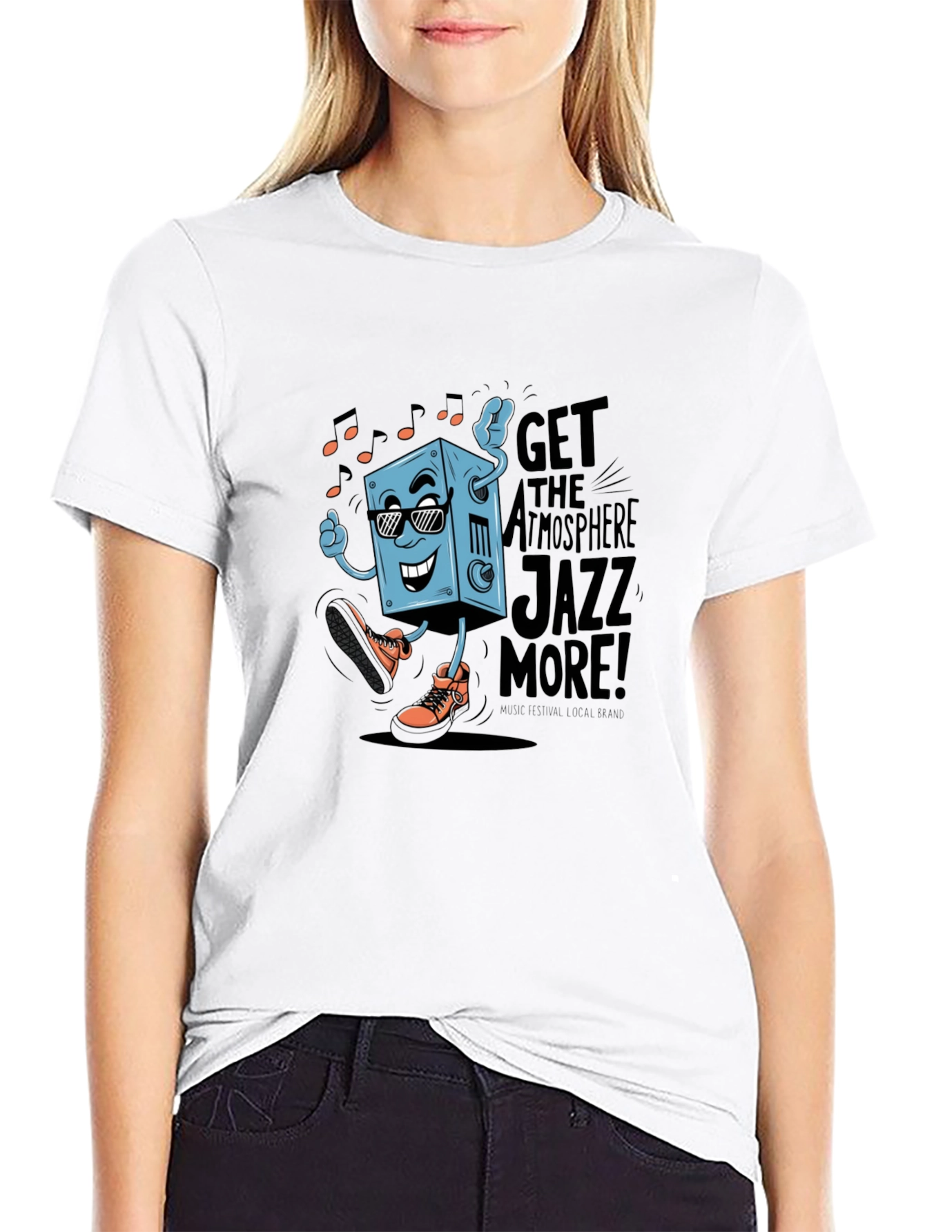 Cool Jazz Graphic Tee - Black Cotton T-Shirt