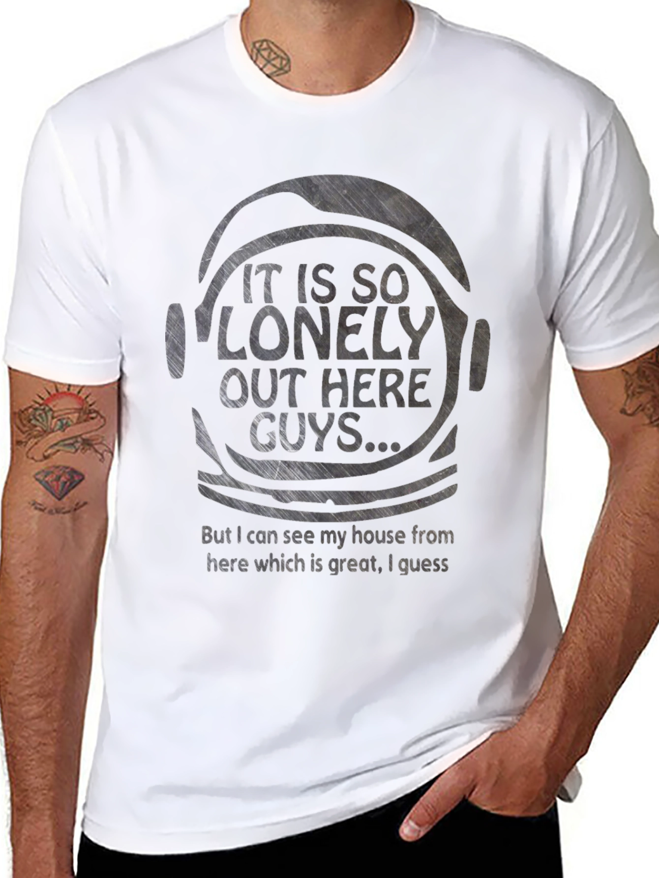 Lonely Astronaut T-Shirt - Space Humor Tee