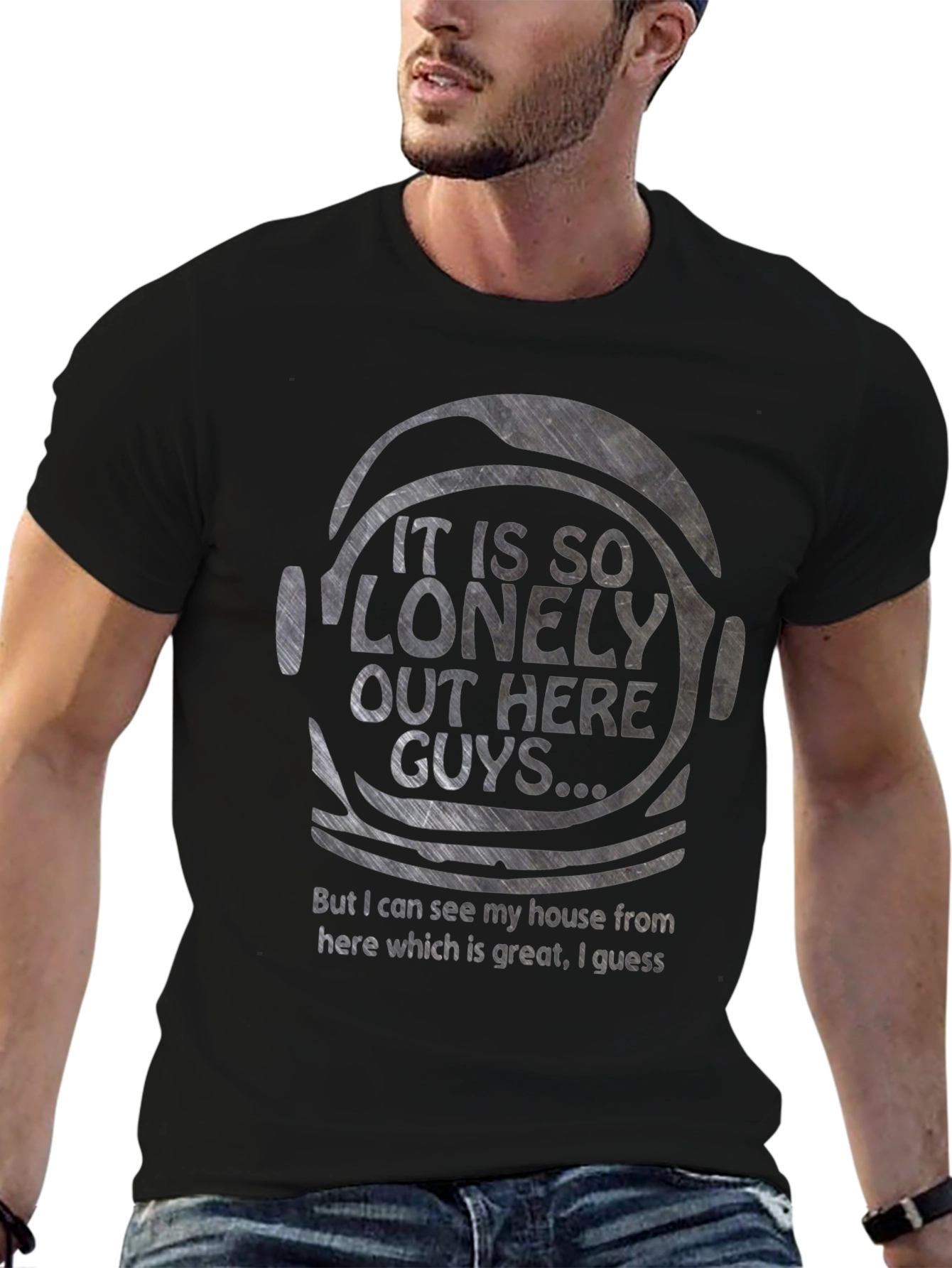 Lonely Astronaut T-Shirt - Space Humor Tee