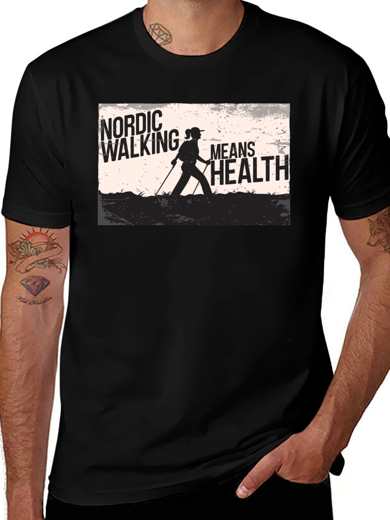 Nordic Walking T-Shirt - Health & Fitness Apparel