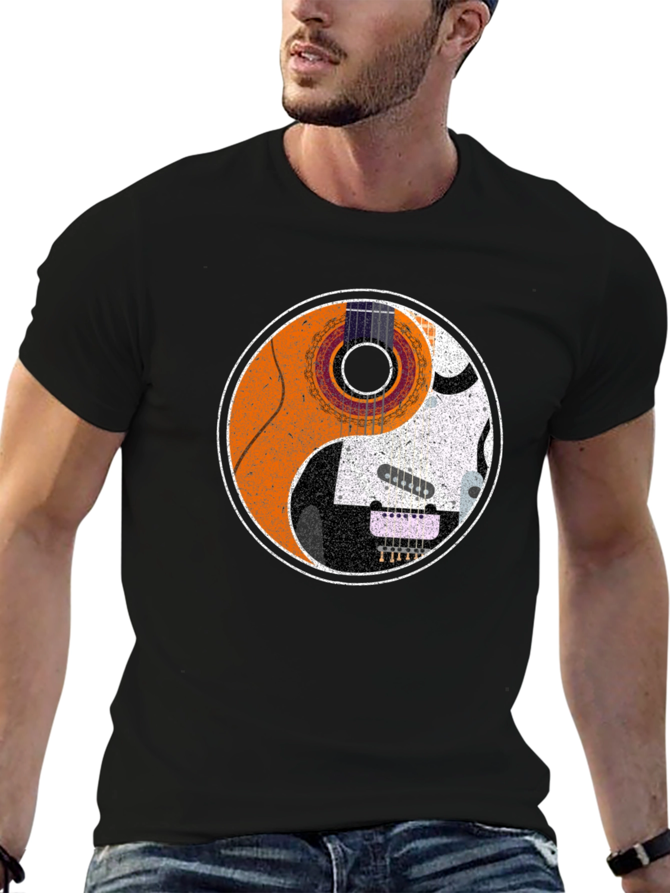 Yin Yang Guitar T-Shirt