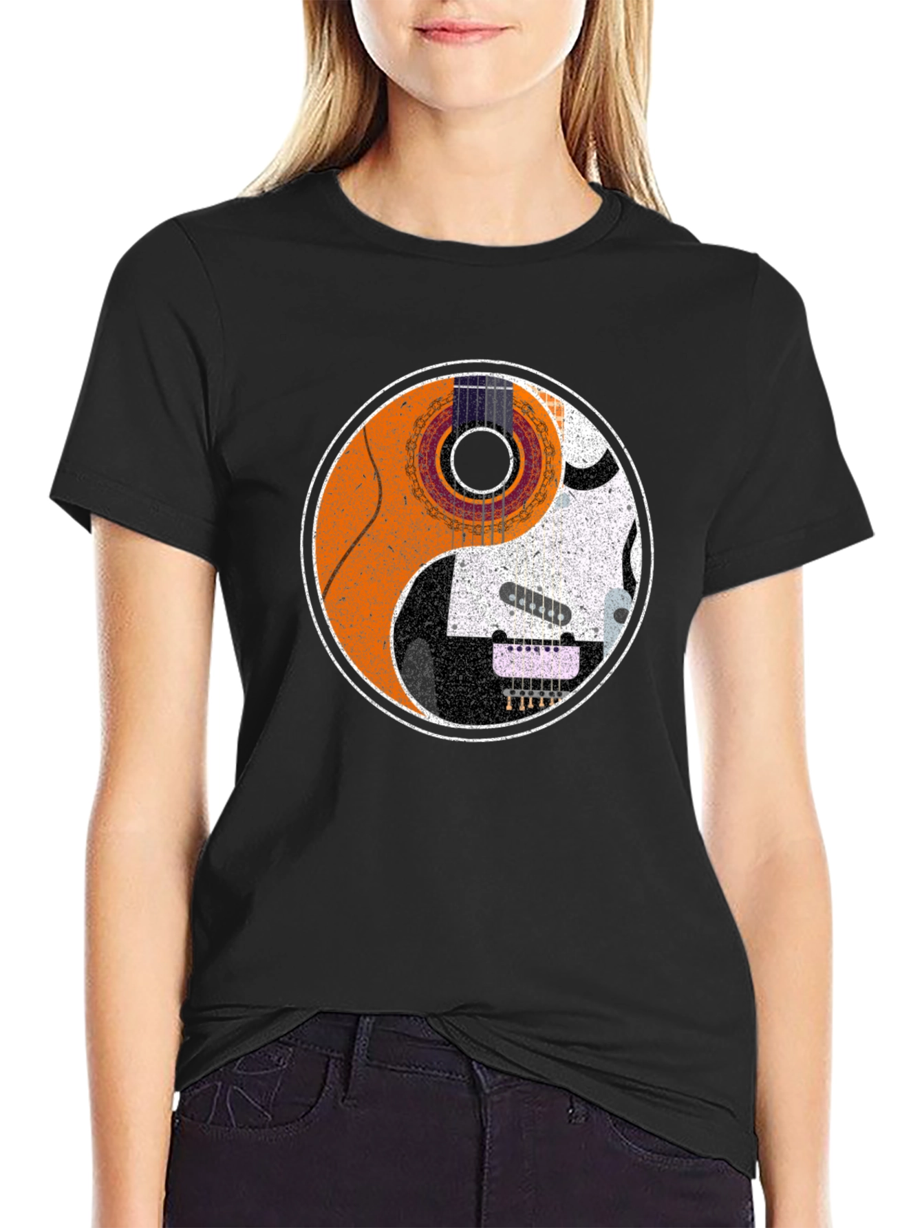 Yin Yang Guitar T-Shirt