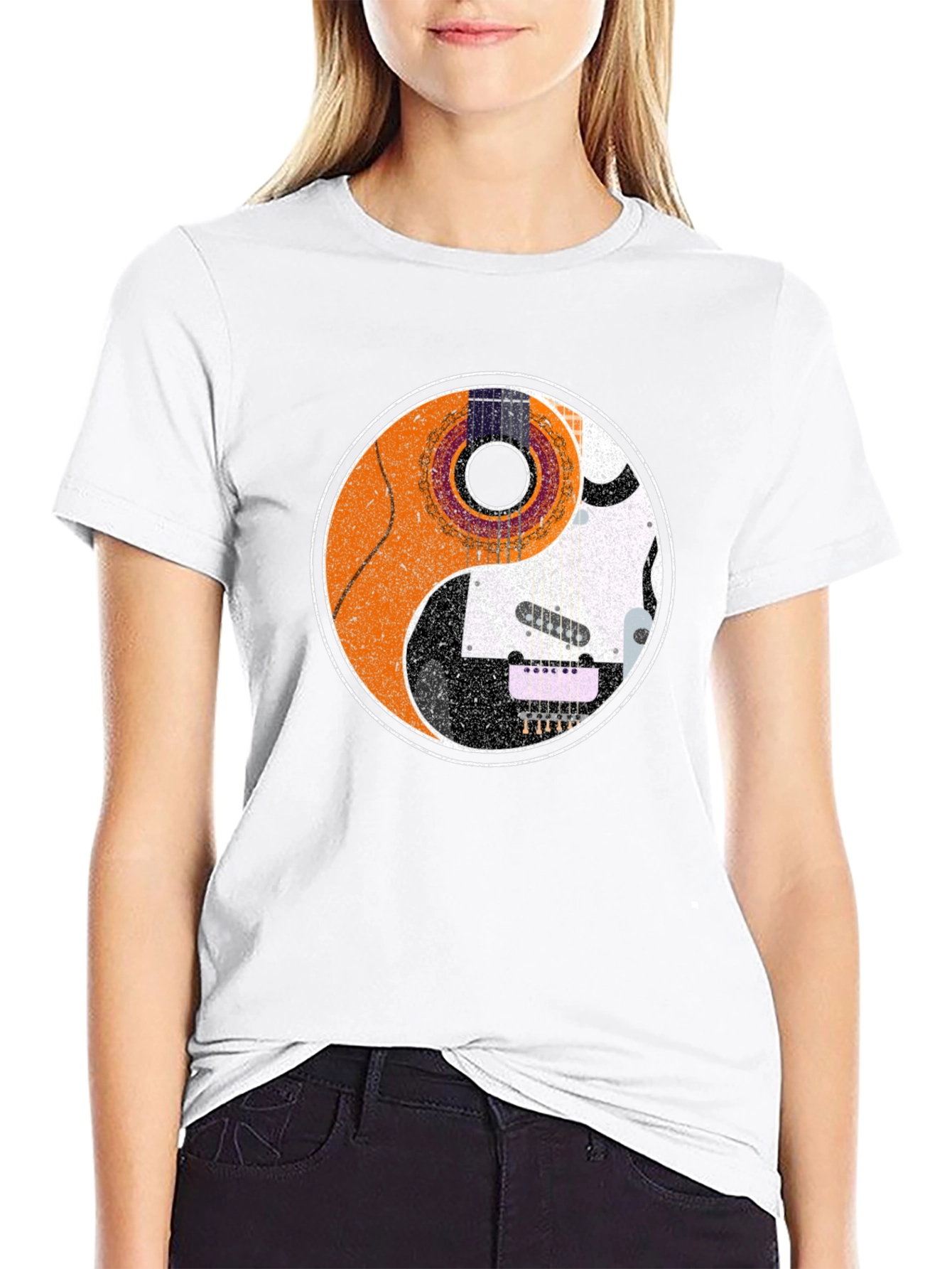 Yin Yang Guitar T-Shirt