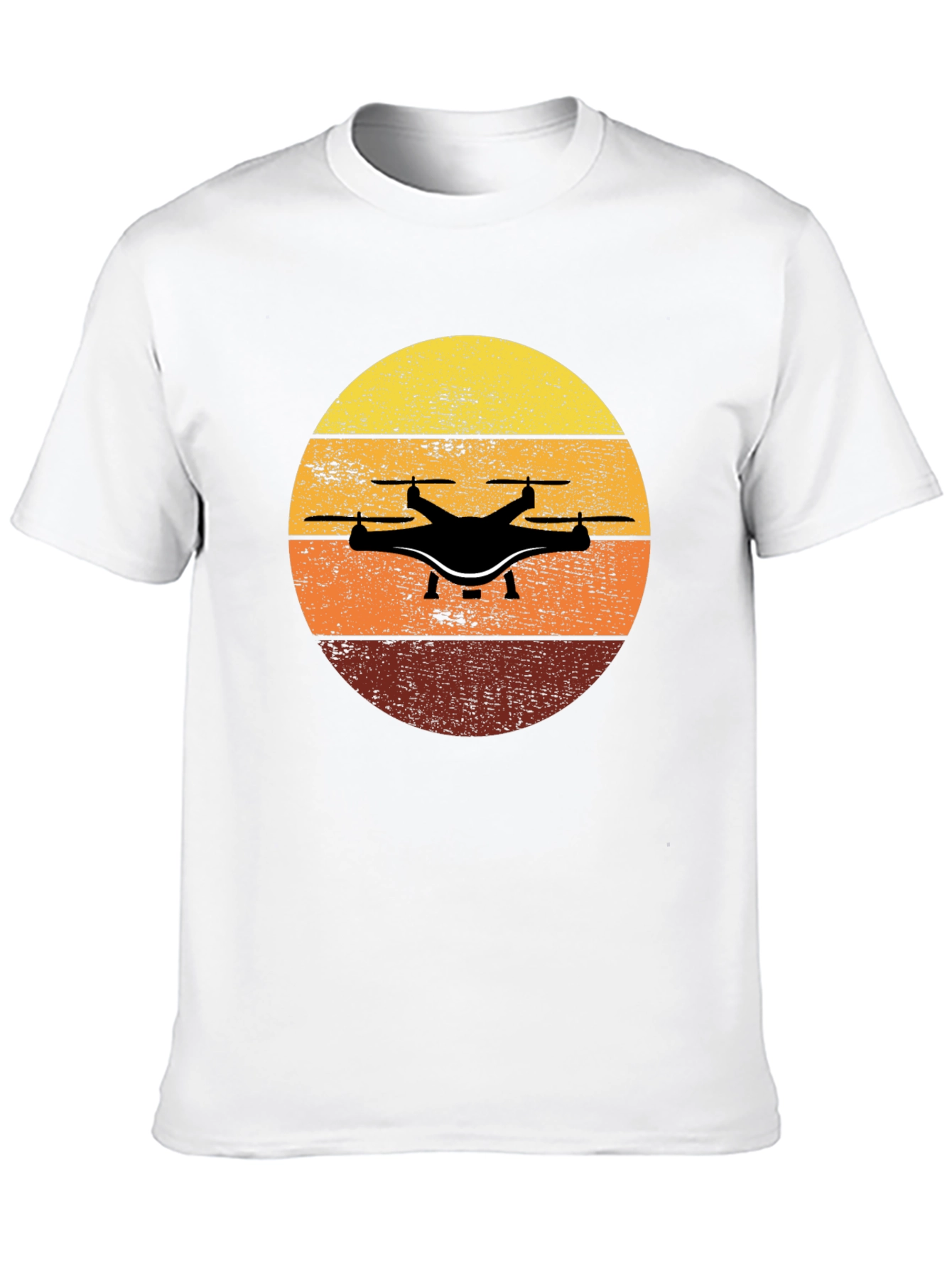 Drone Sunset T-Shirt - Aviation Enthusiast Tee