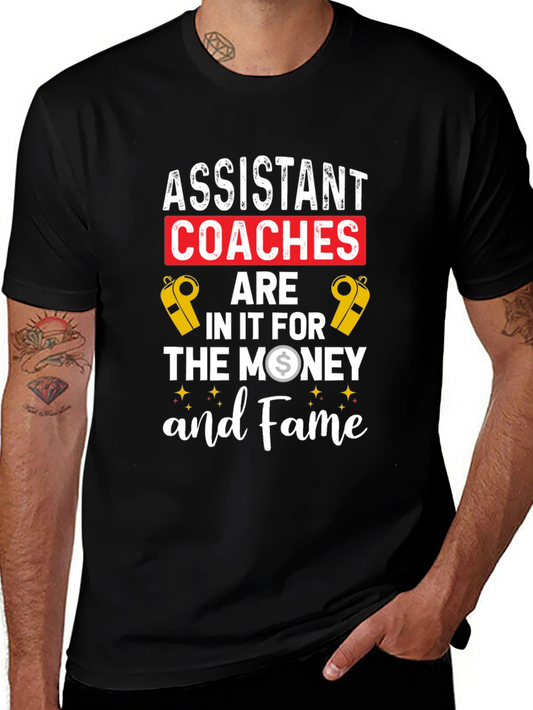 Assistant Coaches Money & Fame Graphic Tee