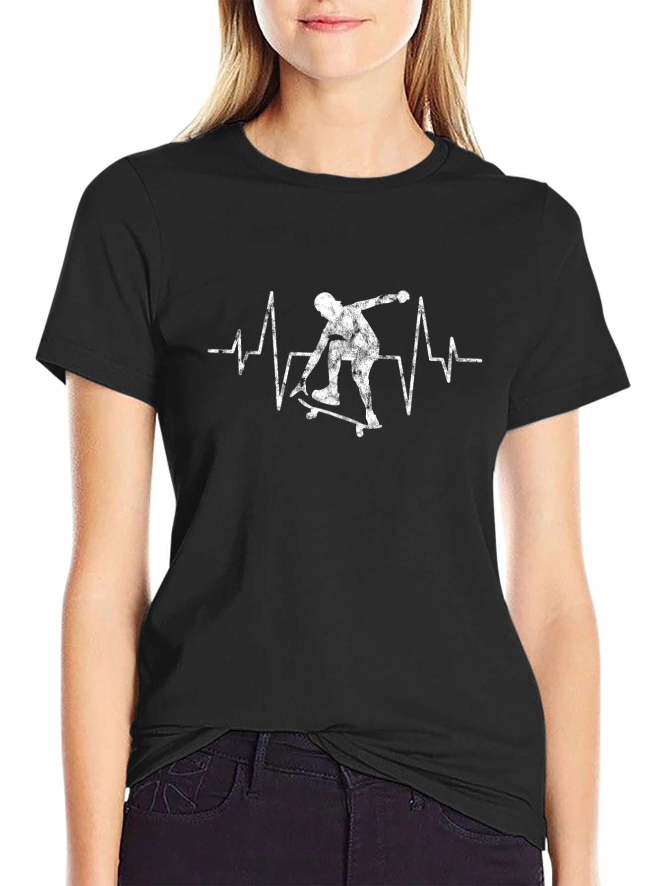 Skateboarding Heartbeat T-Shirt
