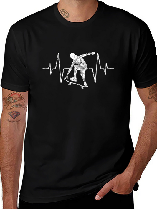 Skateboarding Heartbeat T-Shirt