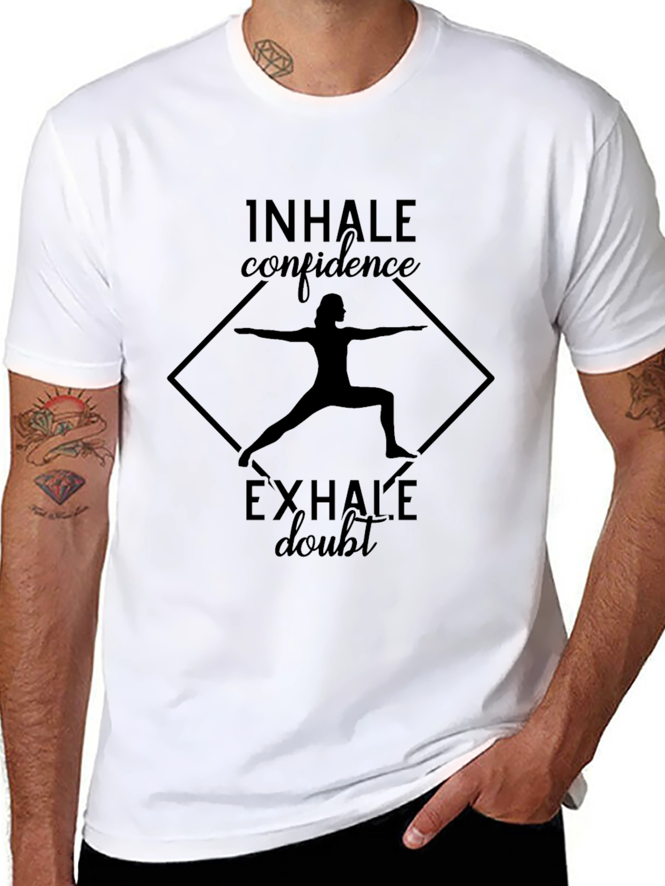 Inhale Confidence Exhale Doubt Graphic T-Shirt
