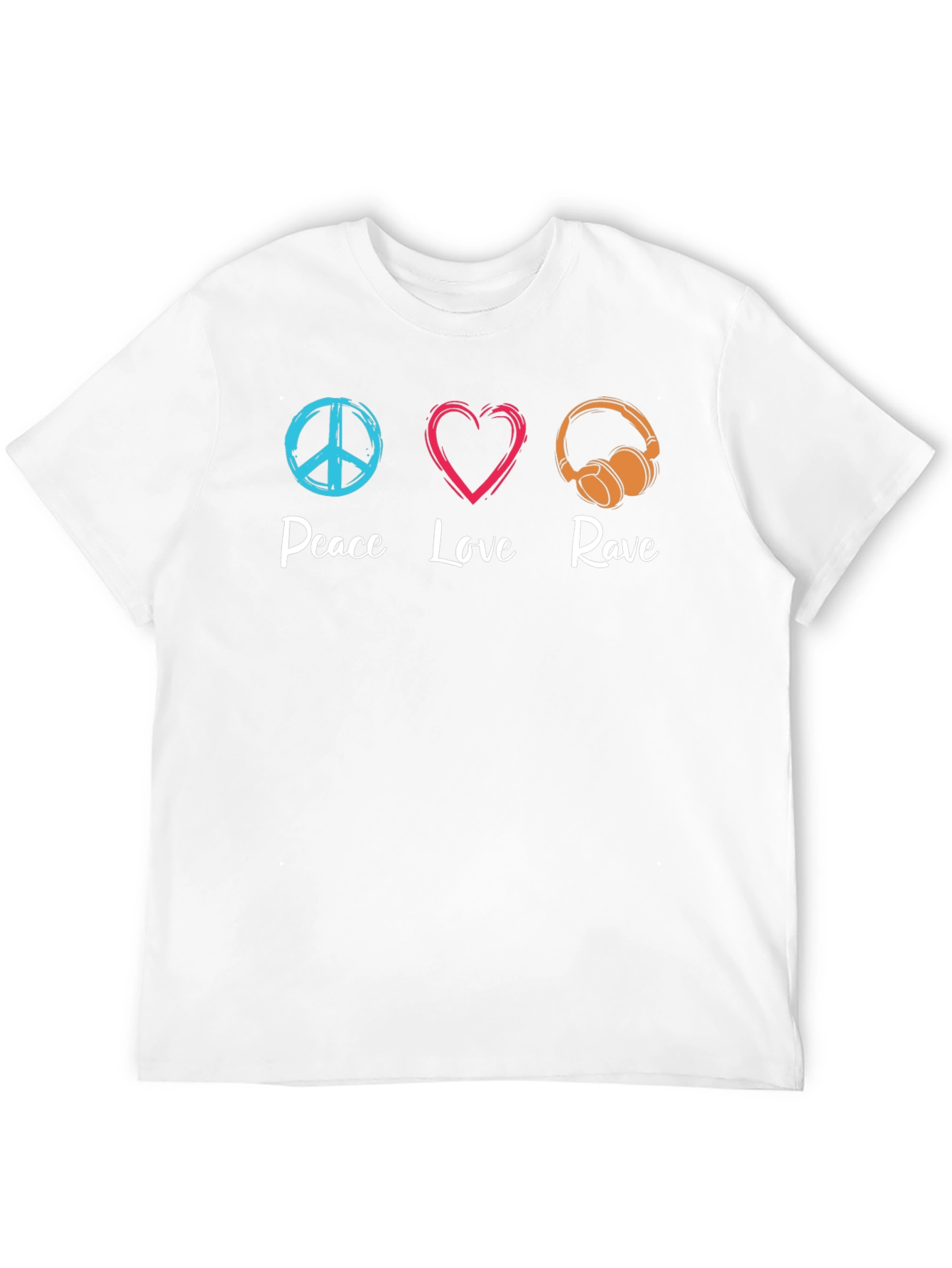 Peace Love Rave Graphic T-Shirt