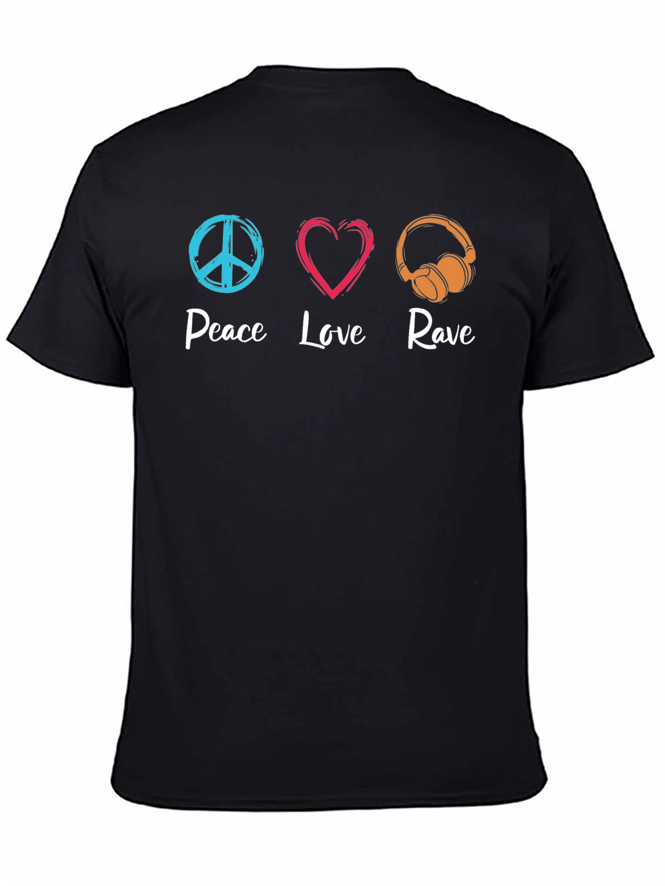Peace Love Rave Graphic T-Shirt