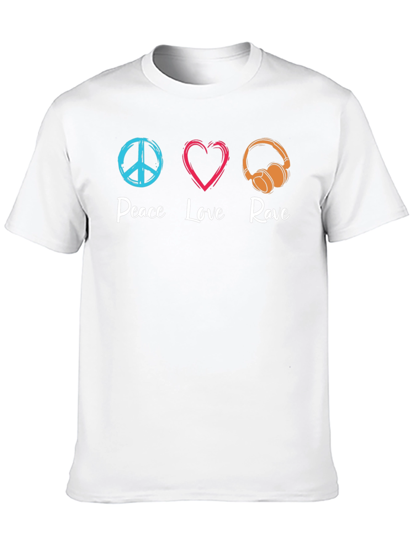 Peace Love Rave Graphic T-Shirt