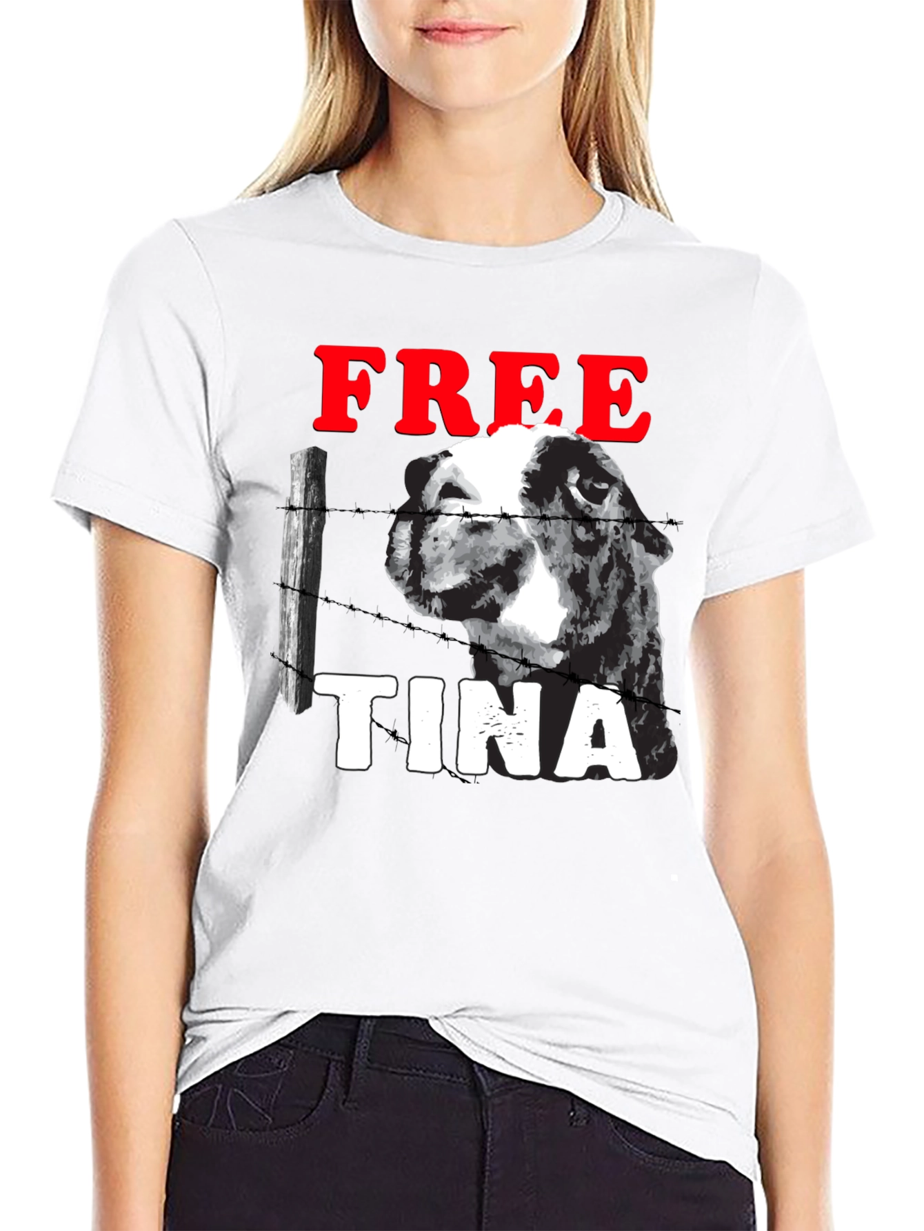 Free Tina Graphic T-Shirt - Animal Rights Tee