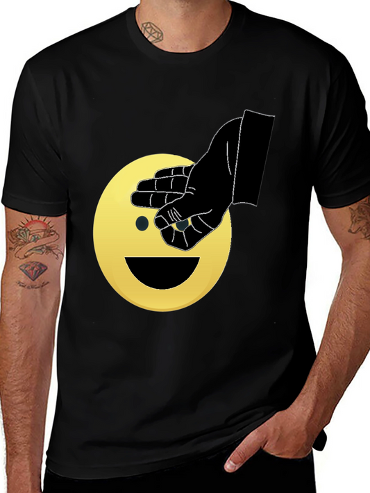 Emoji Peek-a-Boo Graphic T-Shirt