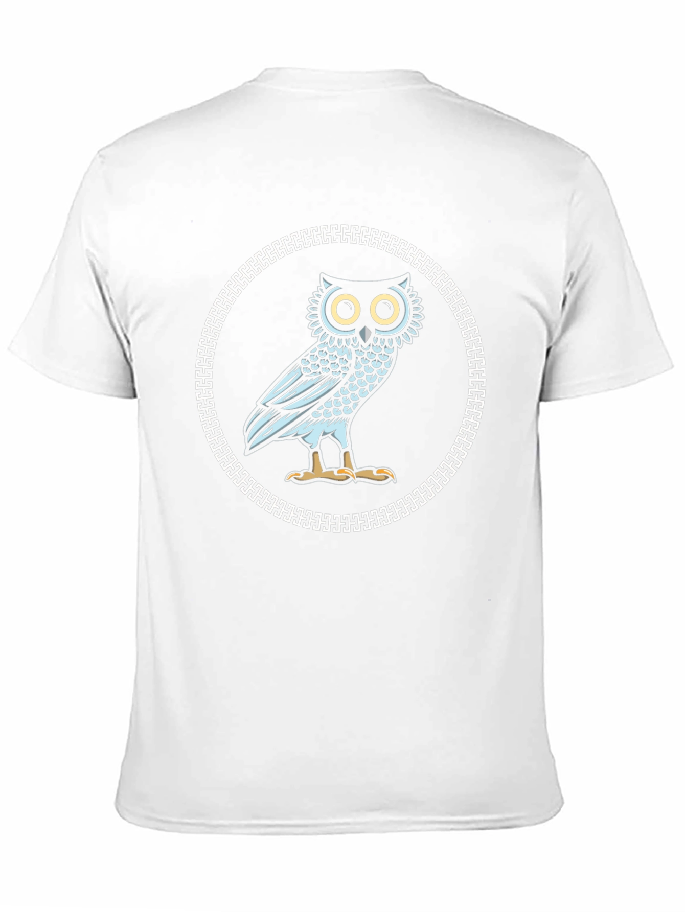Owl Graphic Print Crew Neck T-Shirt