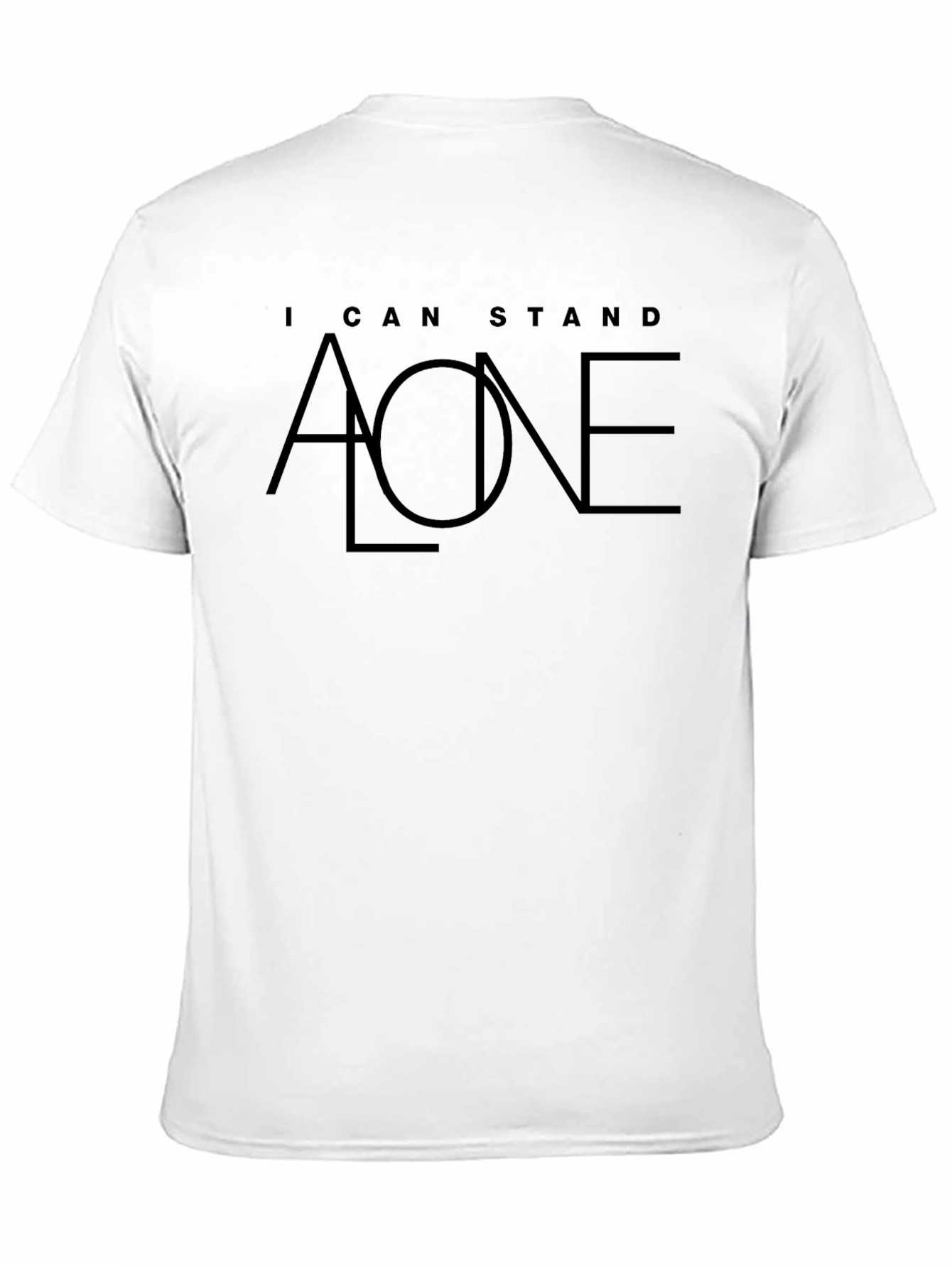 I Can Stand Alone Graphic Black T-Shirt
