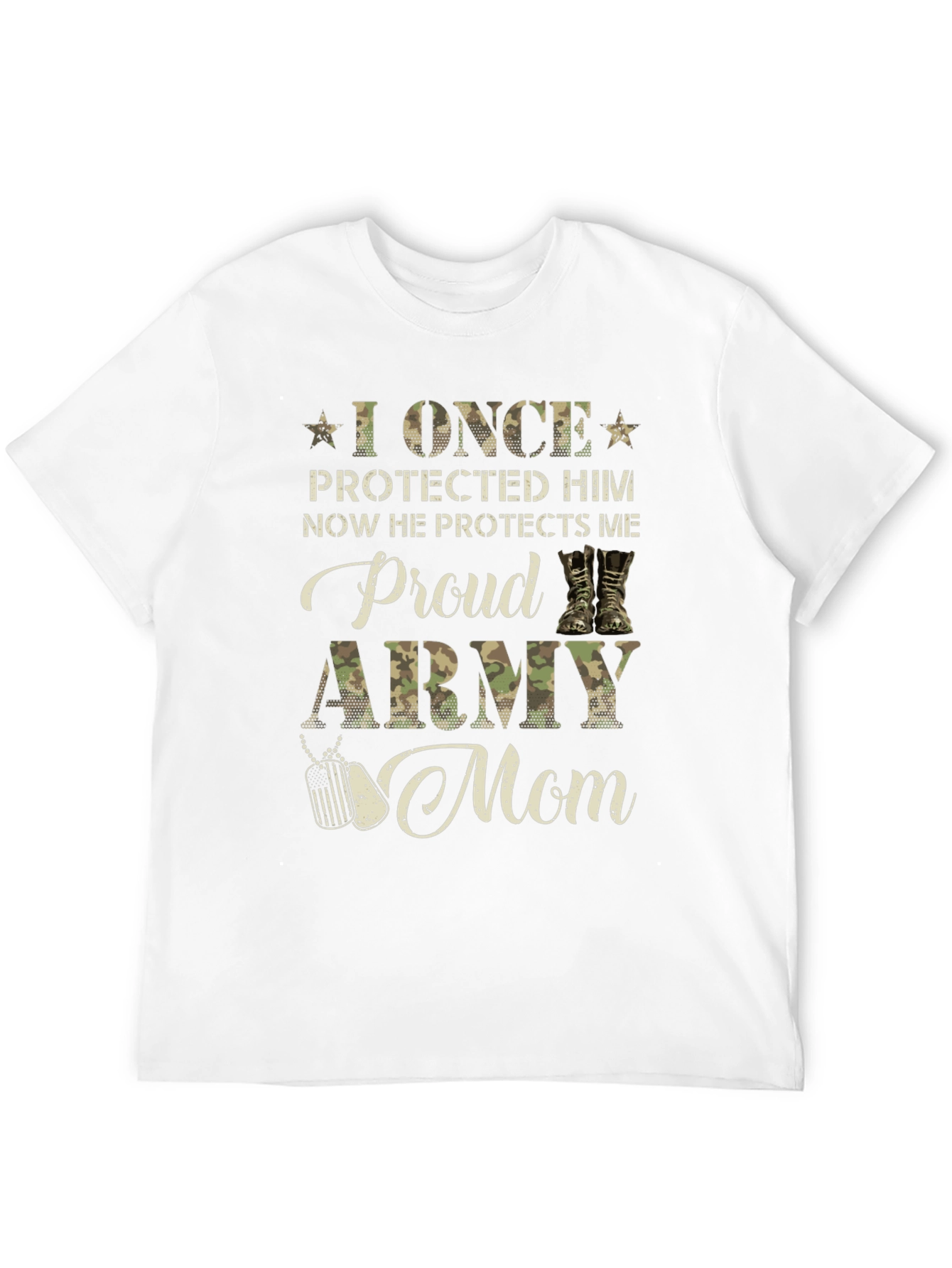 Proud Army Mom Graphic T-Shirt