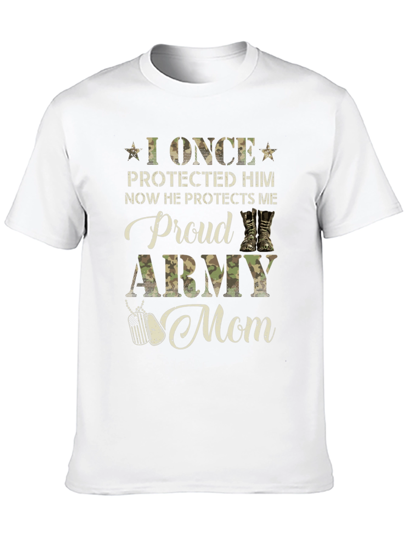 Proud Army Mom Graphic T-Shirt