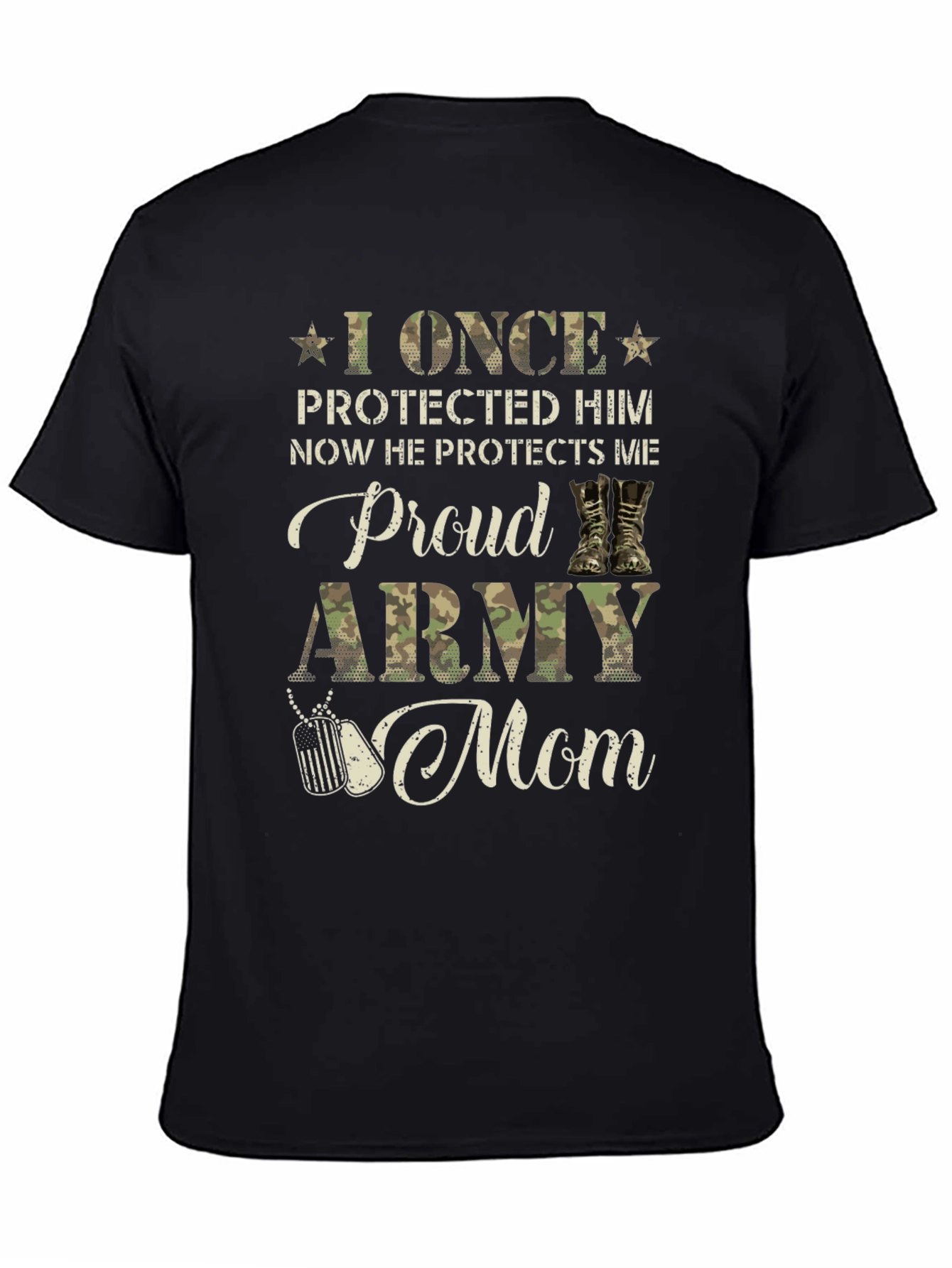 Proud Army Mom Graphic T-Shirt