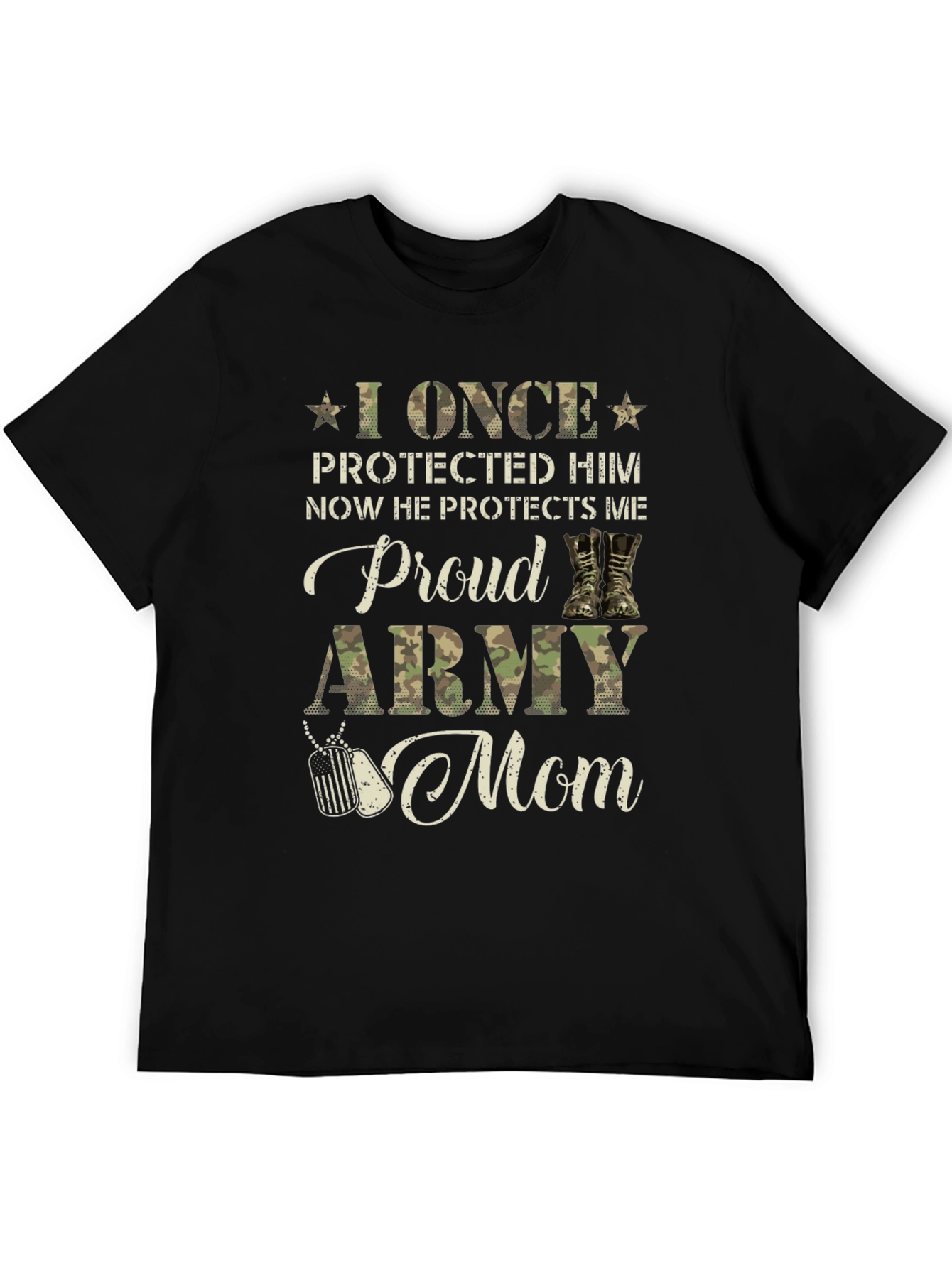 Proud Army Mom Graphic T-Shirt